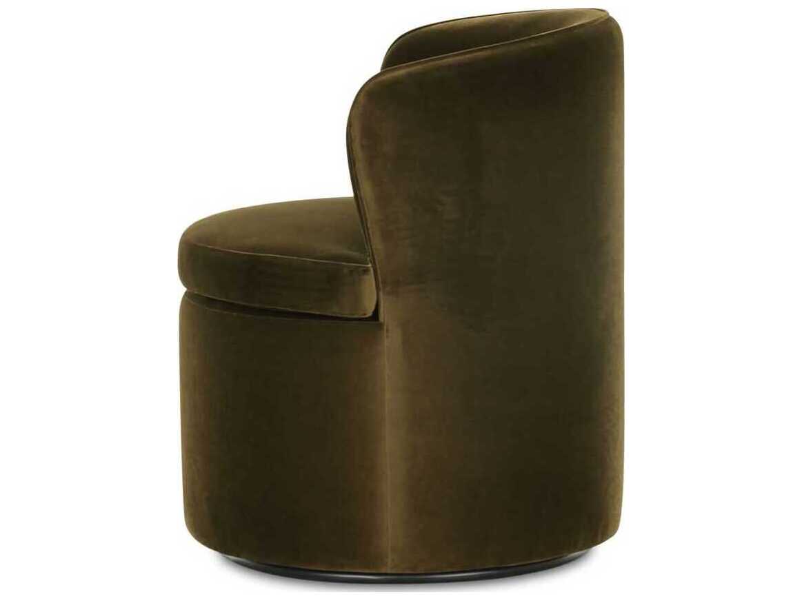 Moe's Home Dane Plywood Green Upholstered Armless Dining Chair