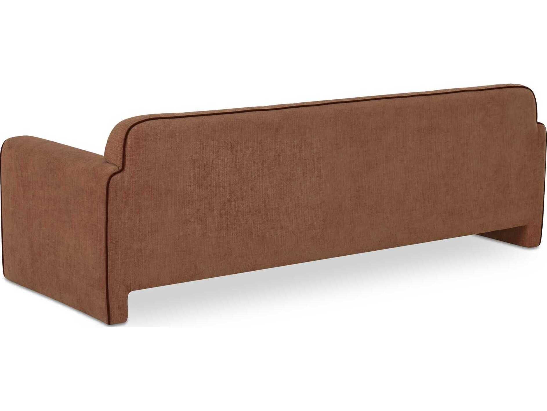 Moe's Home Leo Light Brown Upholstered Sofa
