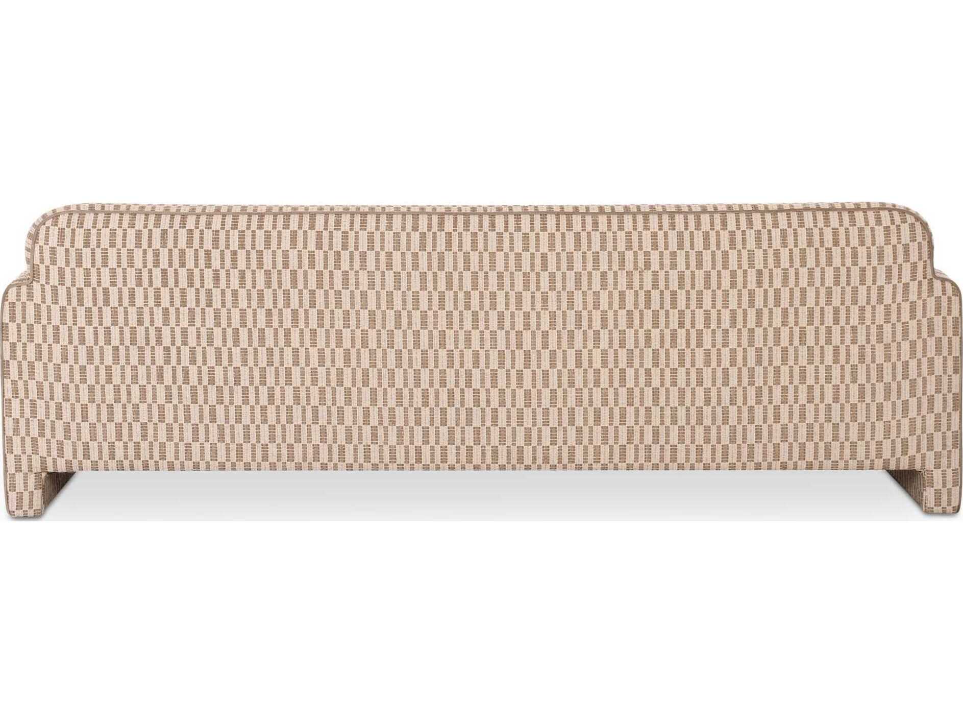 Moe's Home Leo Taupe Tan Upholstered Sofa