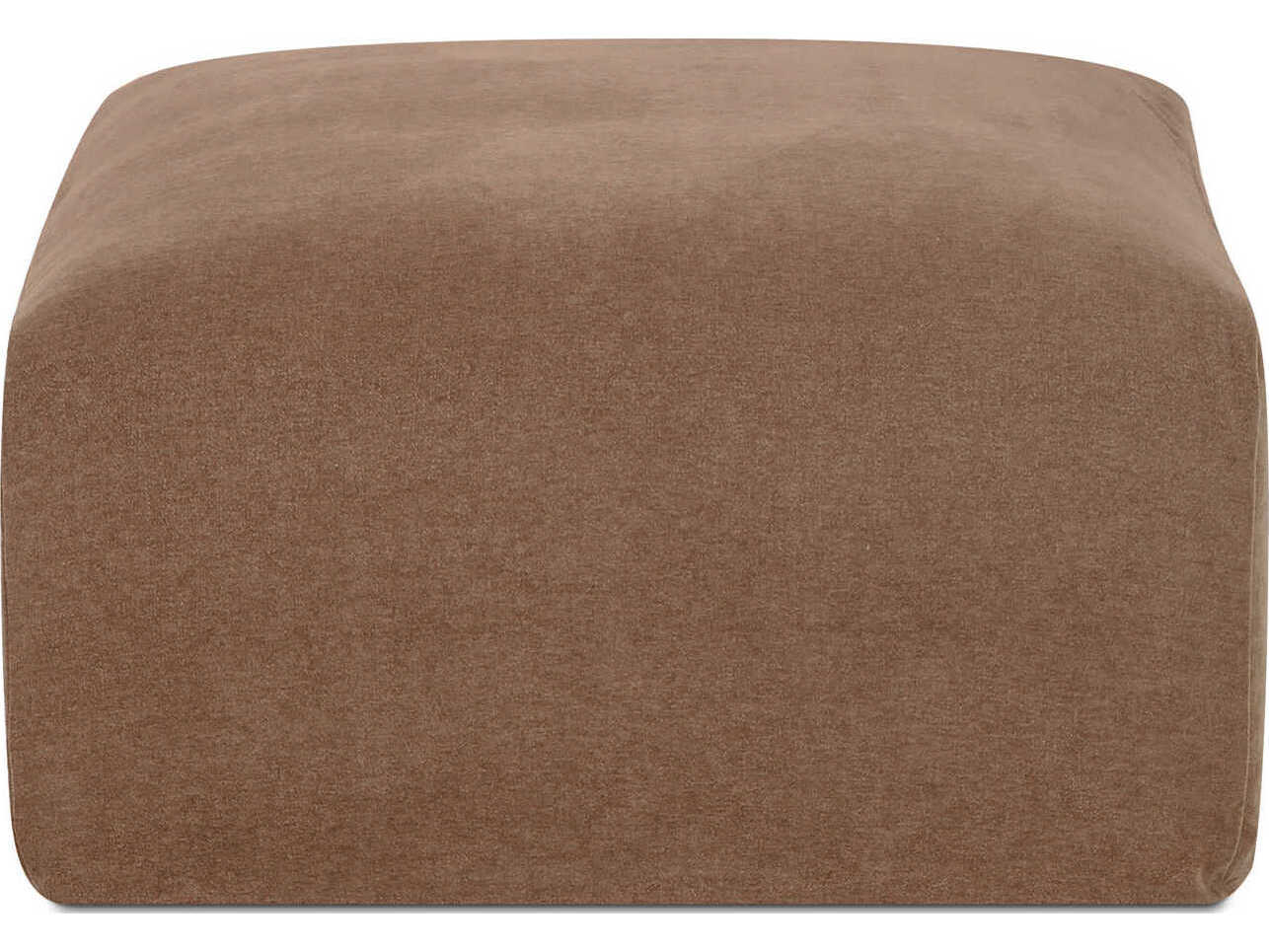 Moe's Home Isla Brown Upholstered Ottoman