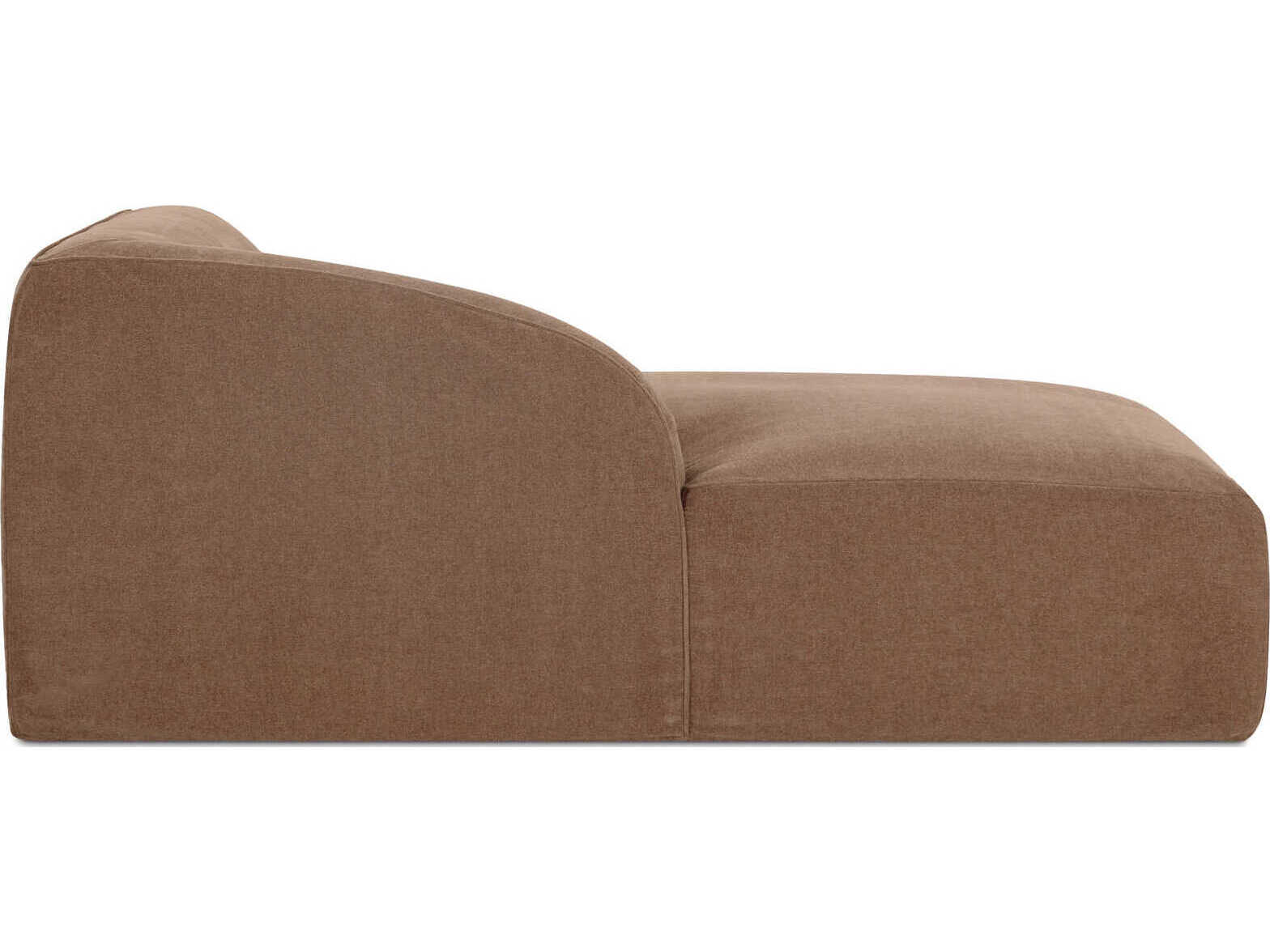 Moe's Home Isla Brown Upholstered Chaise