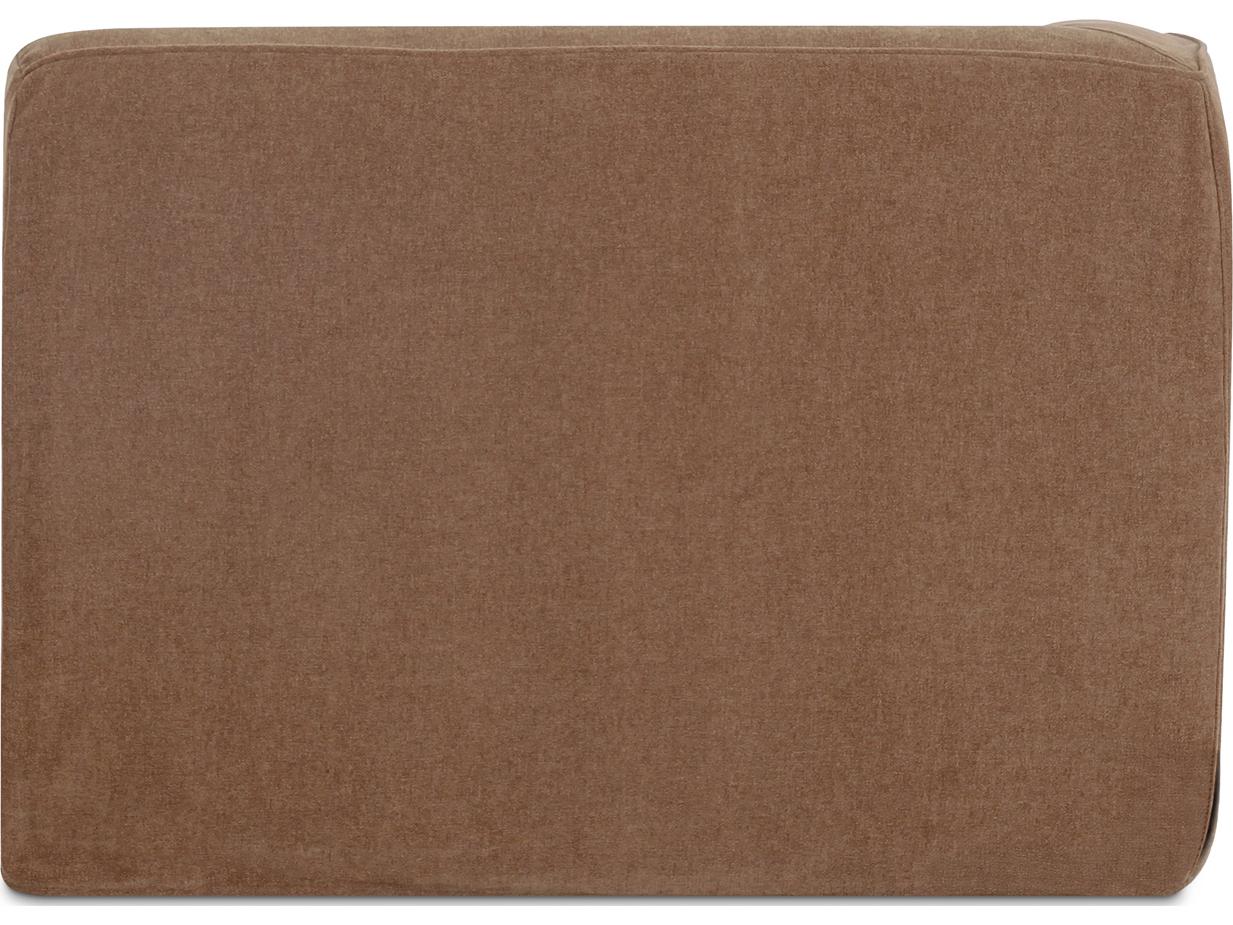 Moe's Home Isla Brown Upholstered Chaise