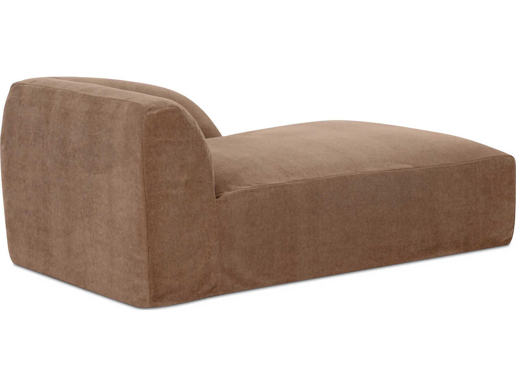 Moe's Home Isla Brown Upholstered Chaise