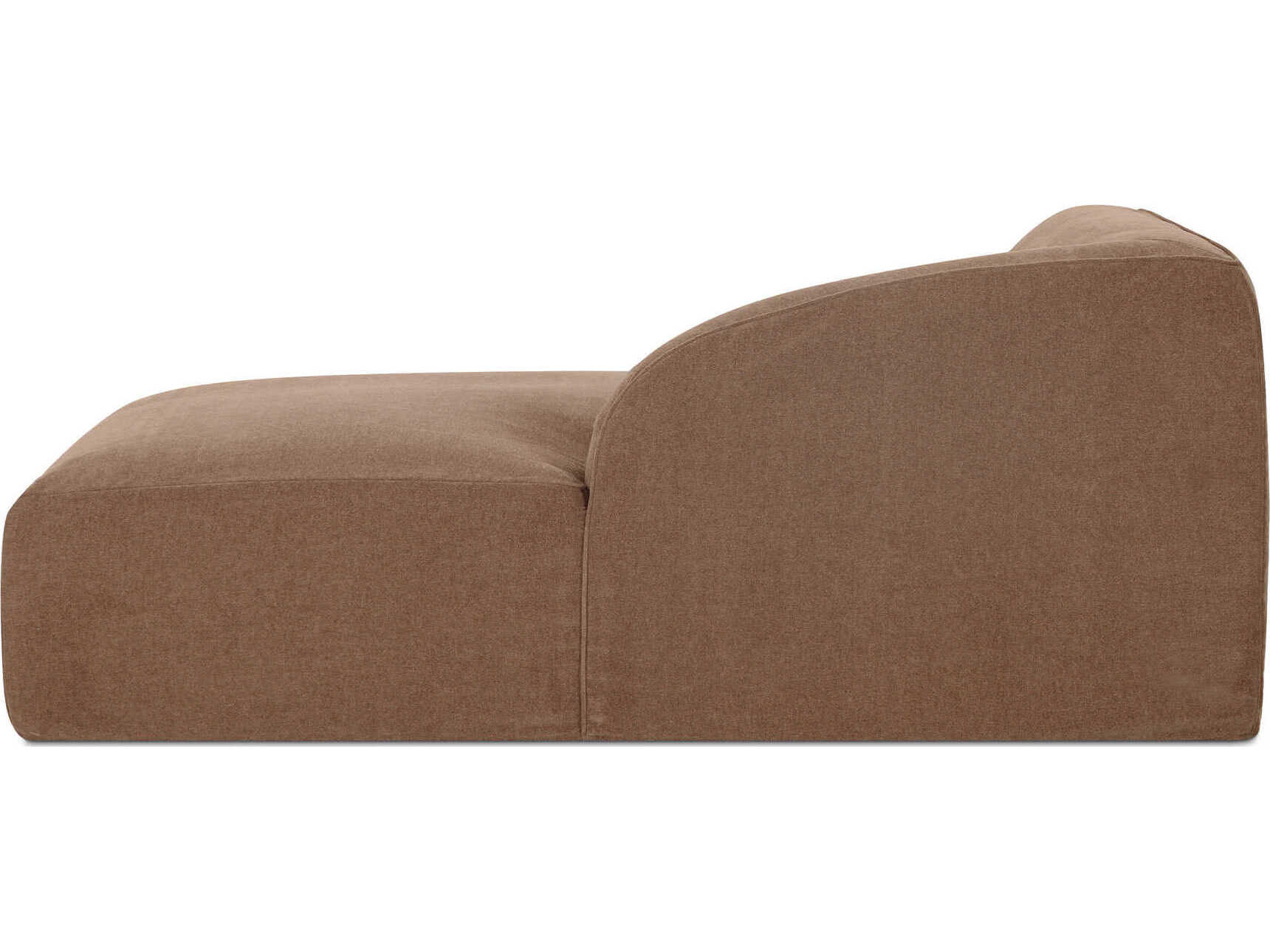 Moe's Home Isla Brown Upholstered Chaise