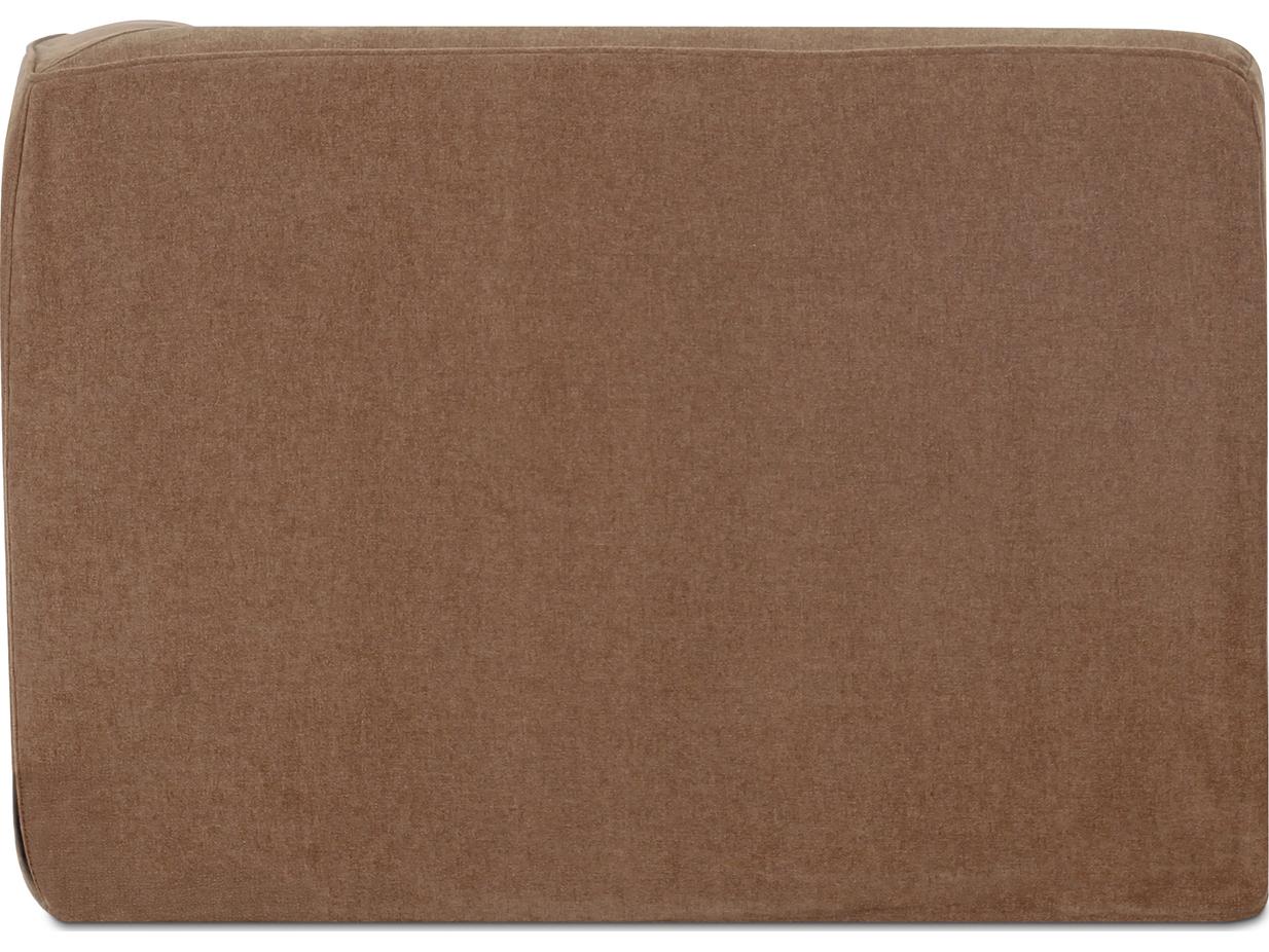 Moe's Home Isla Brown Upholstered Chaise