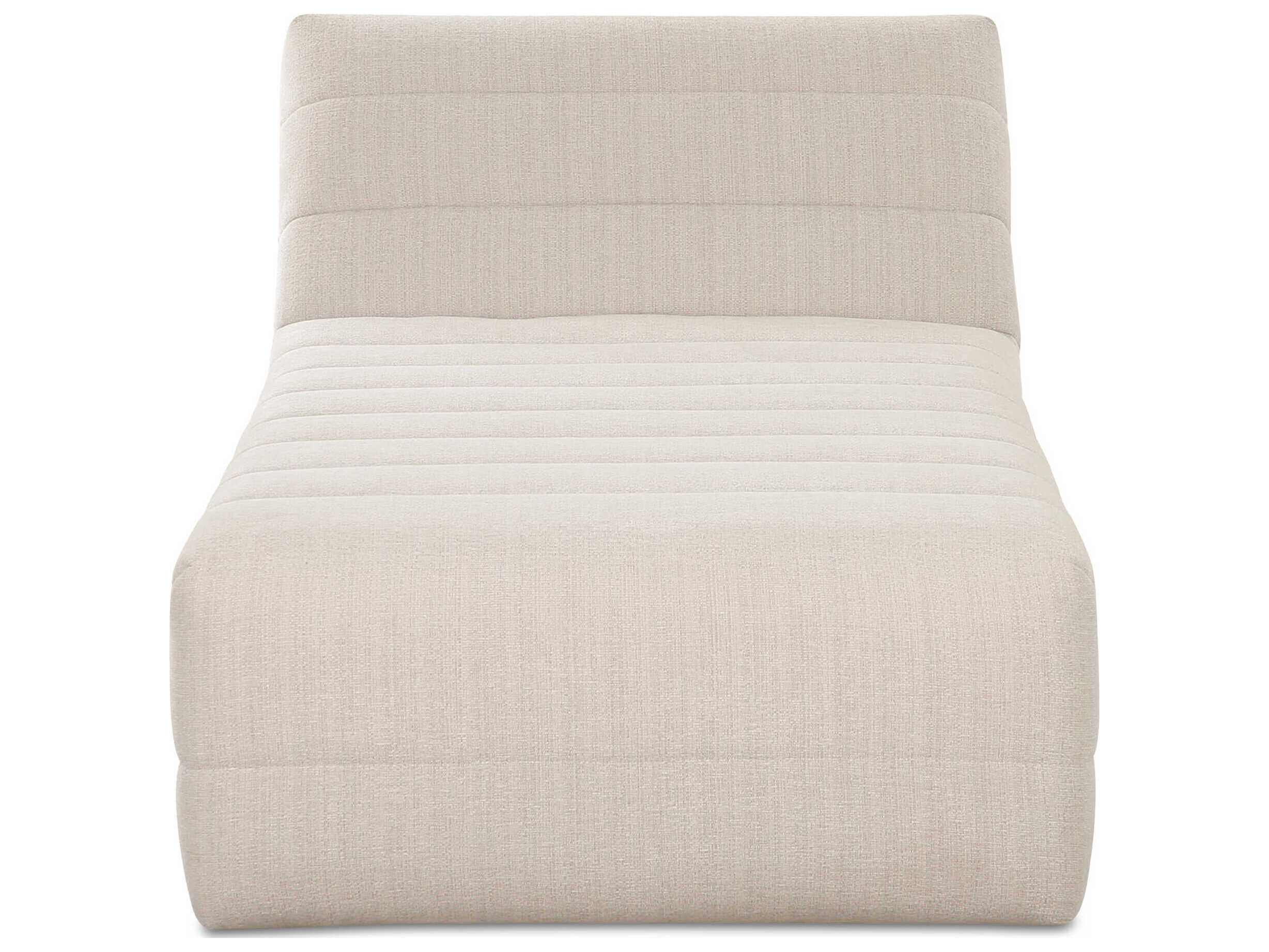 Moe's Home Verity Beige Upholstered Chaise