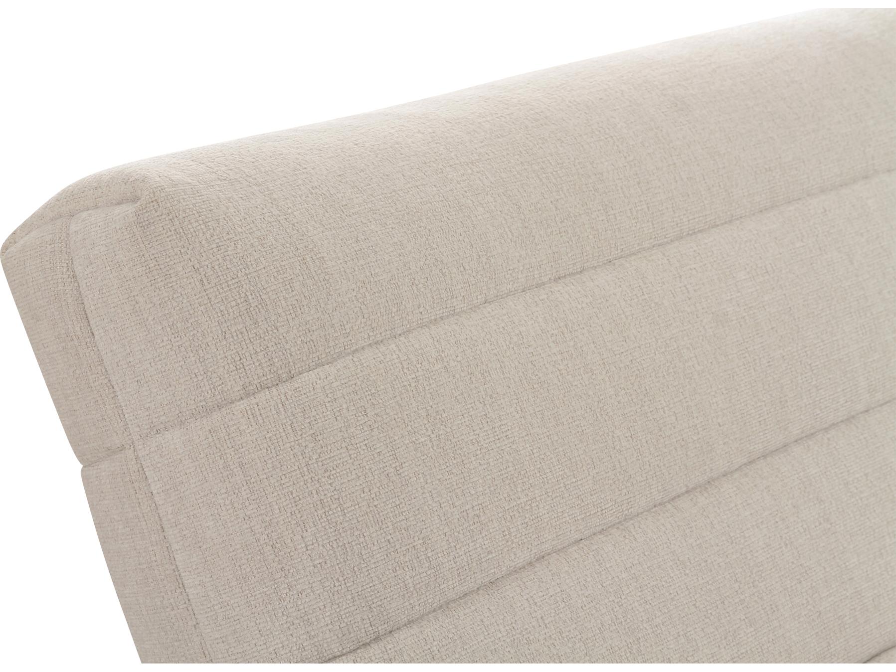 Moe's Home Verity Beige Upholstered Chaise