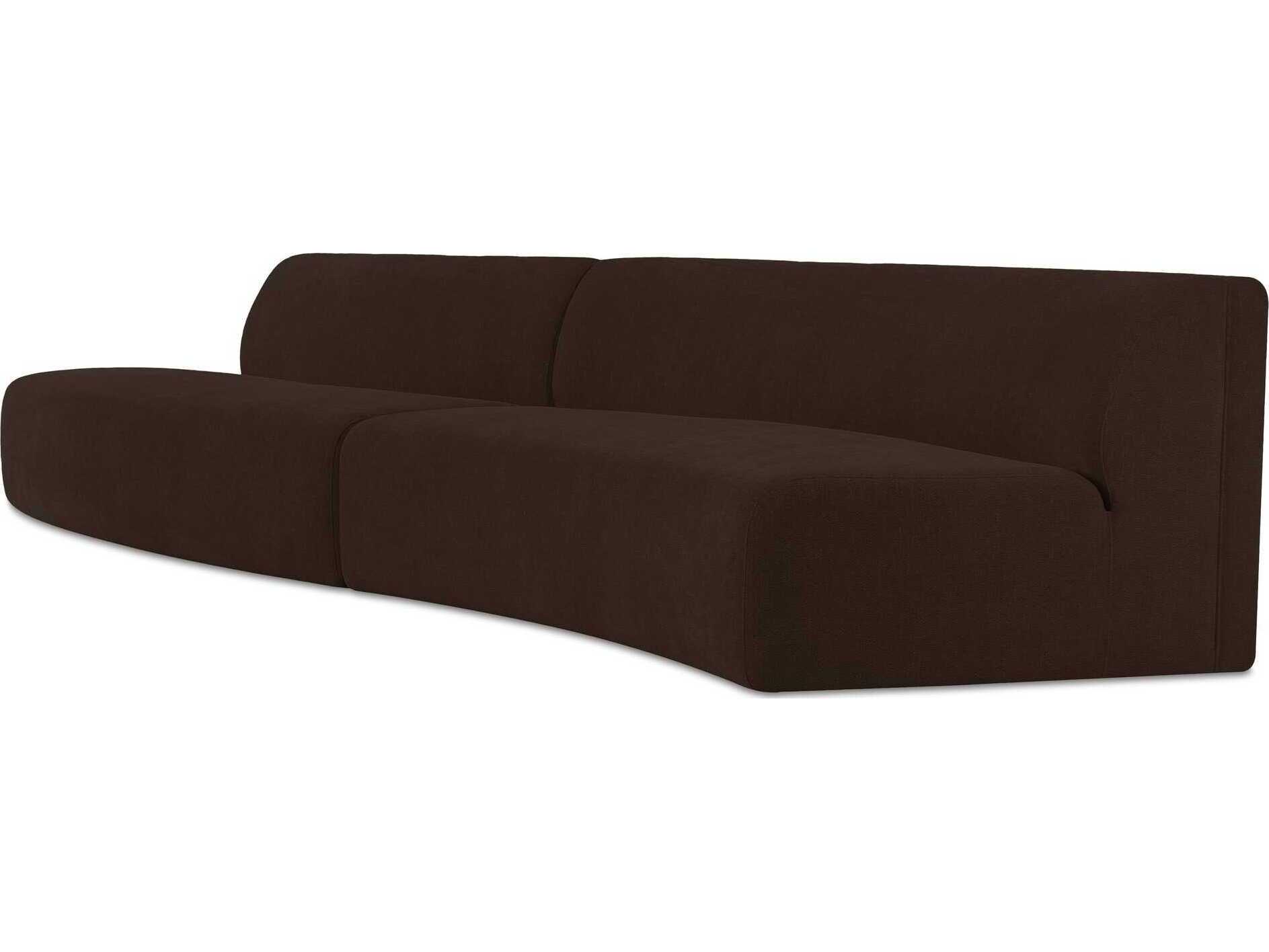 Moe's Home Naomi Upholstered Wave Sectional Sofa