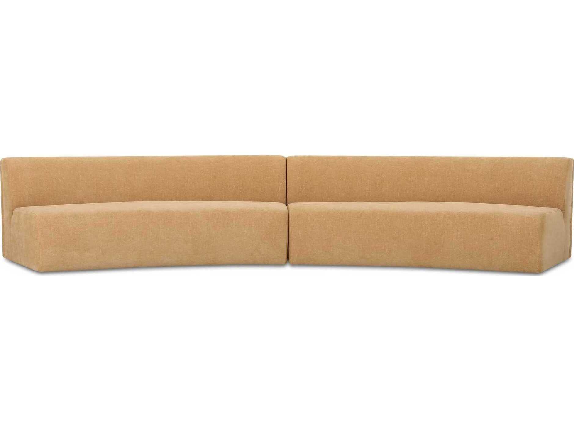 Moe's Home Naomi Upholstered Concave Sectional Sofa