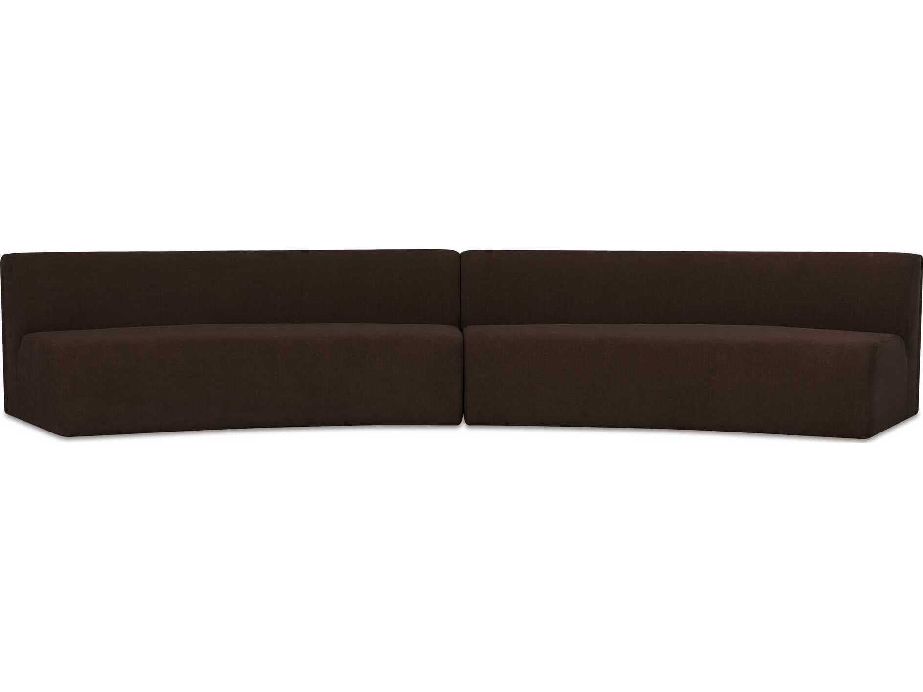 Moe's Home Naomi Upholstered Concave Sectional Sofa