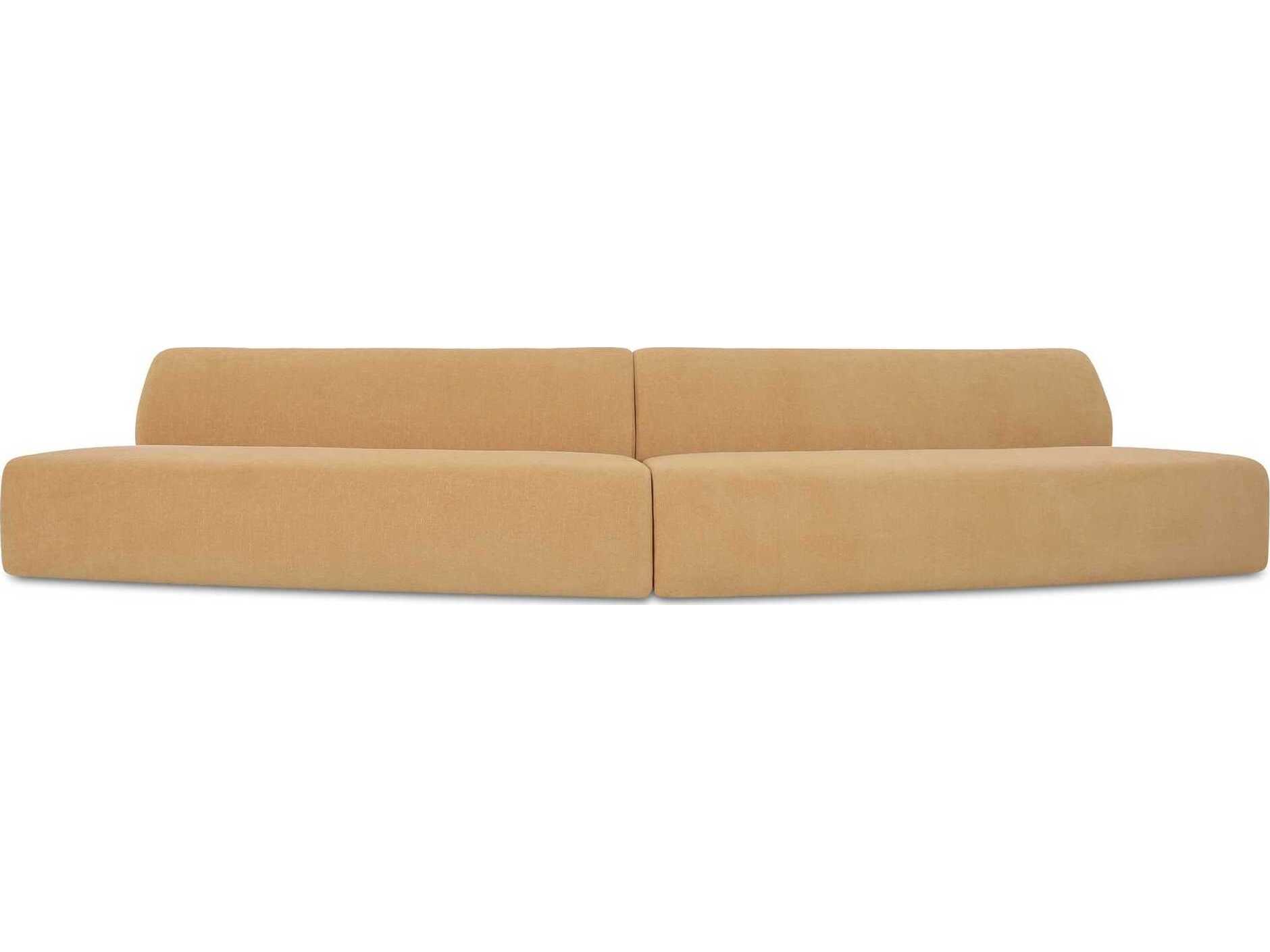 Moe's Home Naomi Upholstered Convex Sectional Sofa