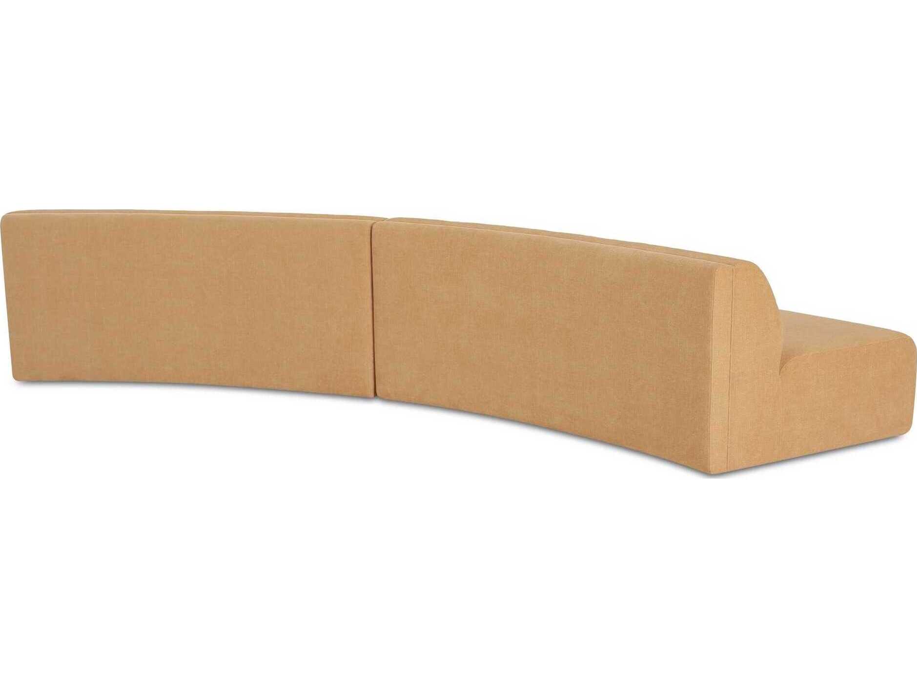 Moe's Home Naomi Upholstered Convex Sectional Sofa