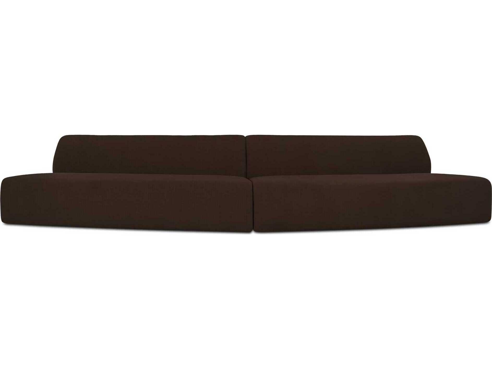 Moe's Home Naomi Upholstered Convex Sectional Sofa
