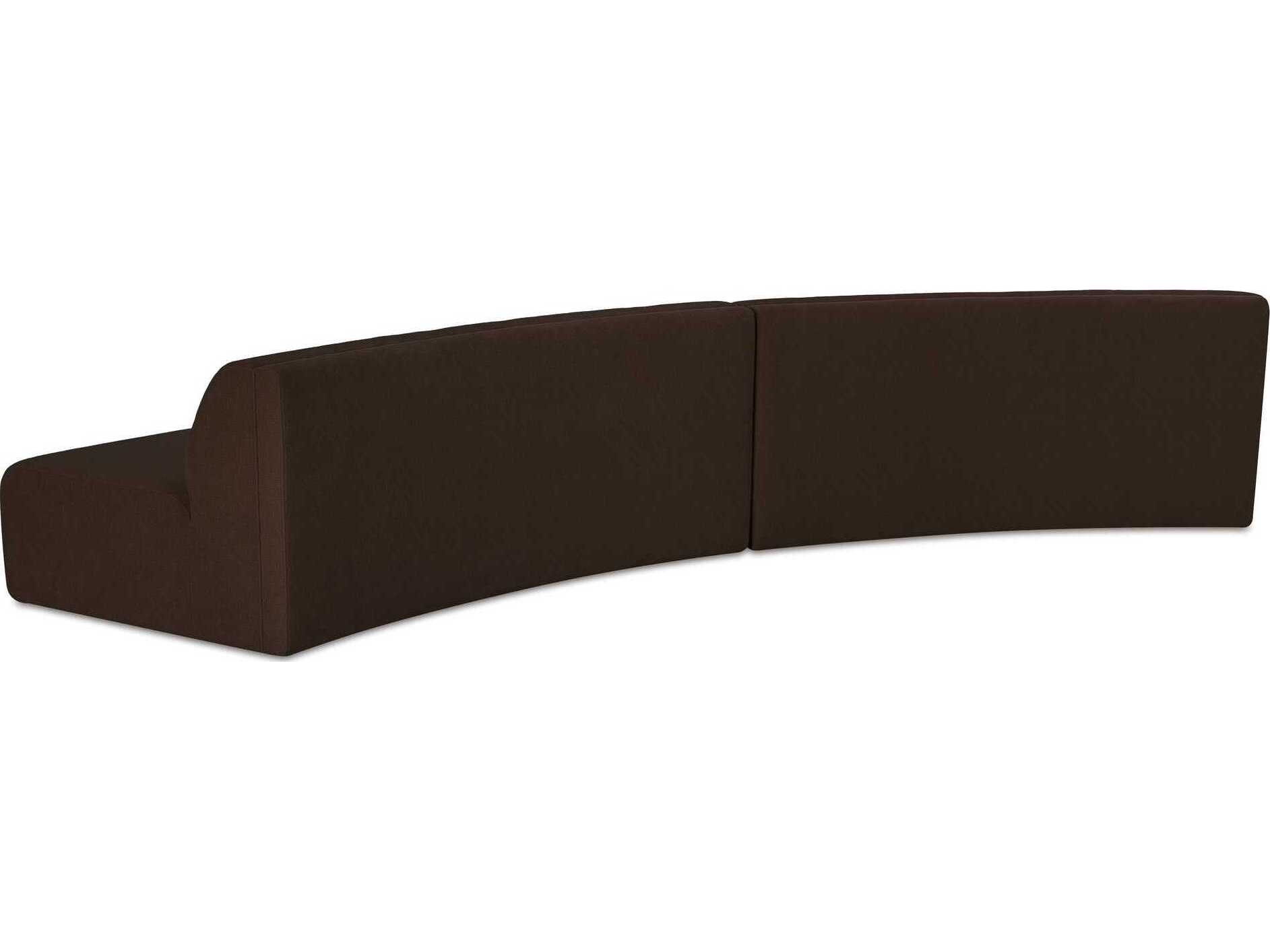 Moe's Home Naomi Upholstered Convex Sectional Sofa