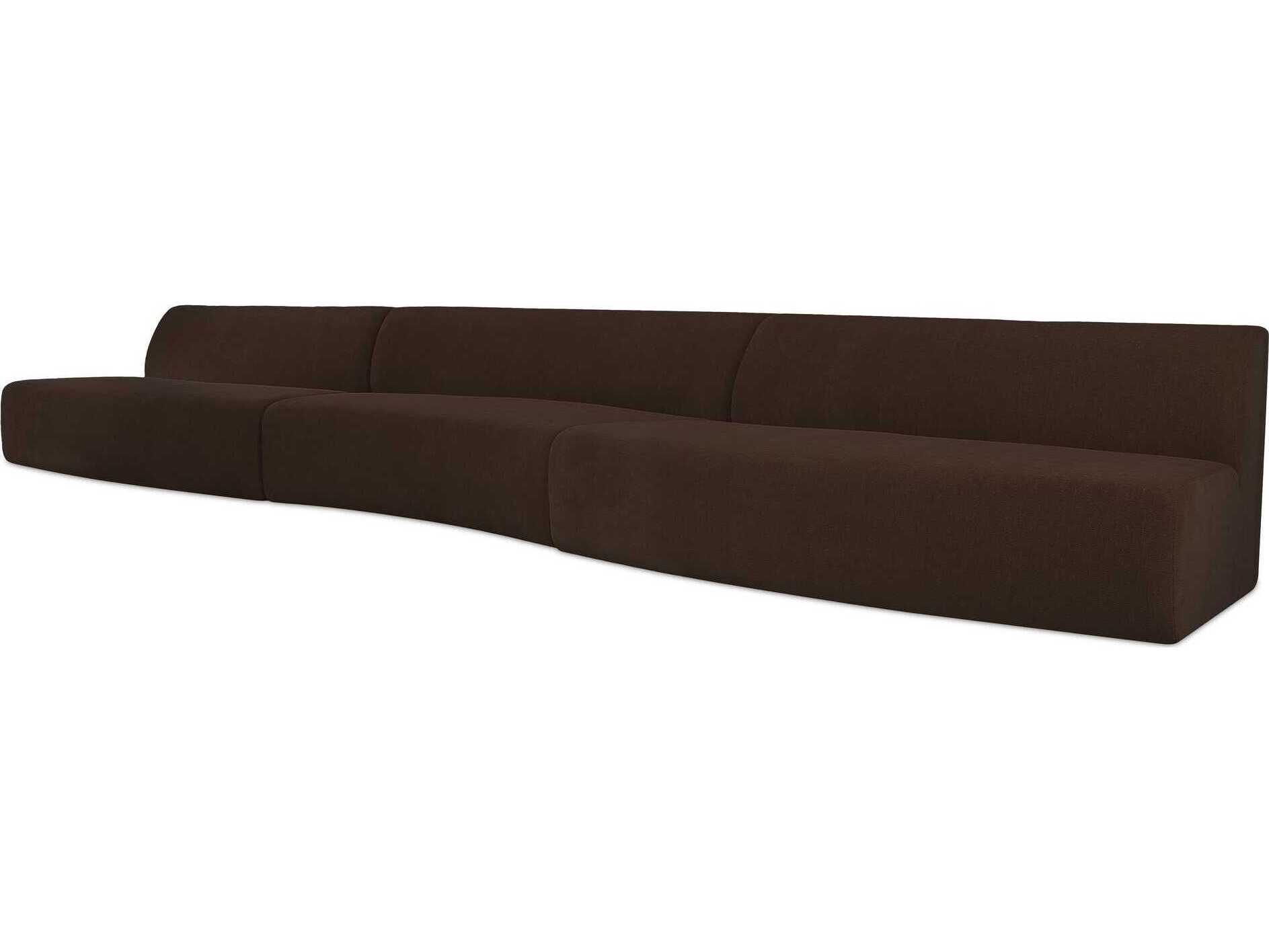 Moe's Home Naomi Upholstered Wave Sectional Sofa