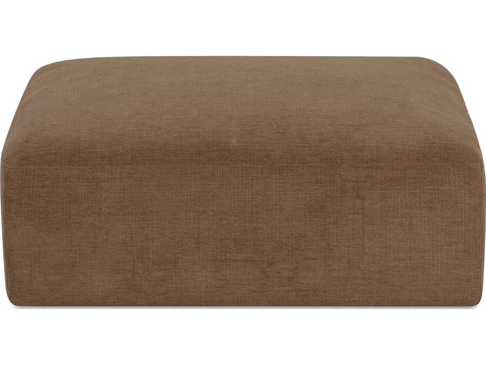 Moe's Home Matina Taupe Upholstered Ottoman