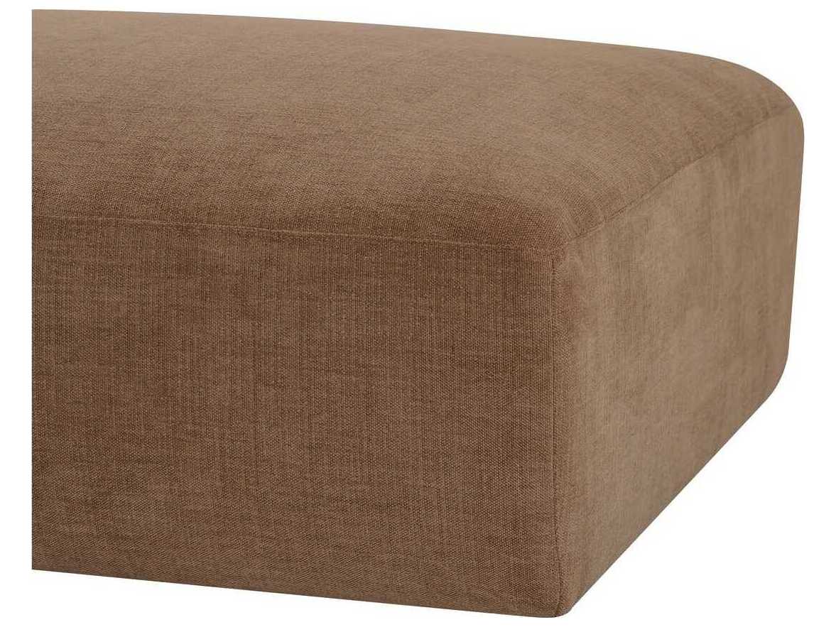 Moe's Home Matina Taupe Upholstered Ottoman