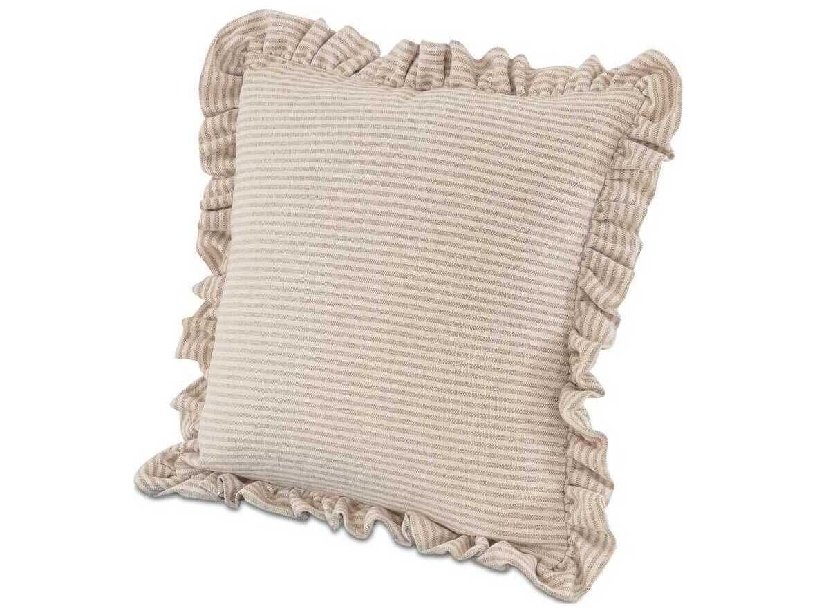 Moe's Home Betty Beige Stripe Pillow