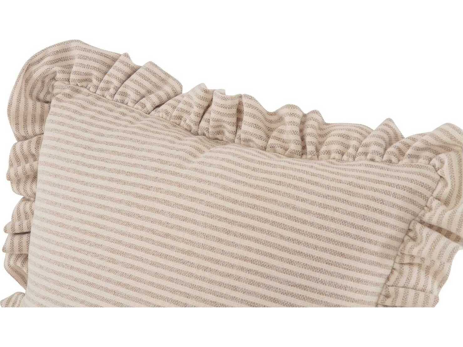 Moe's Home Betty Beige Stripe Pillow