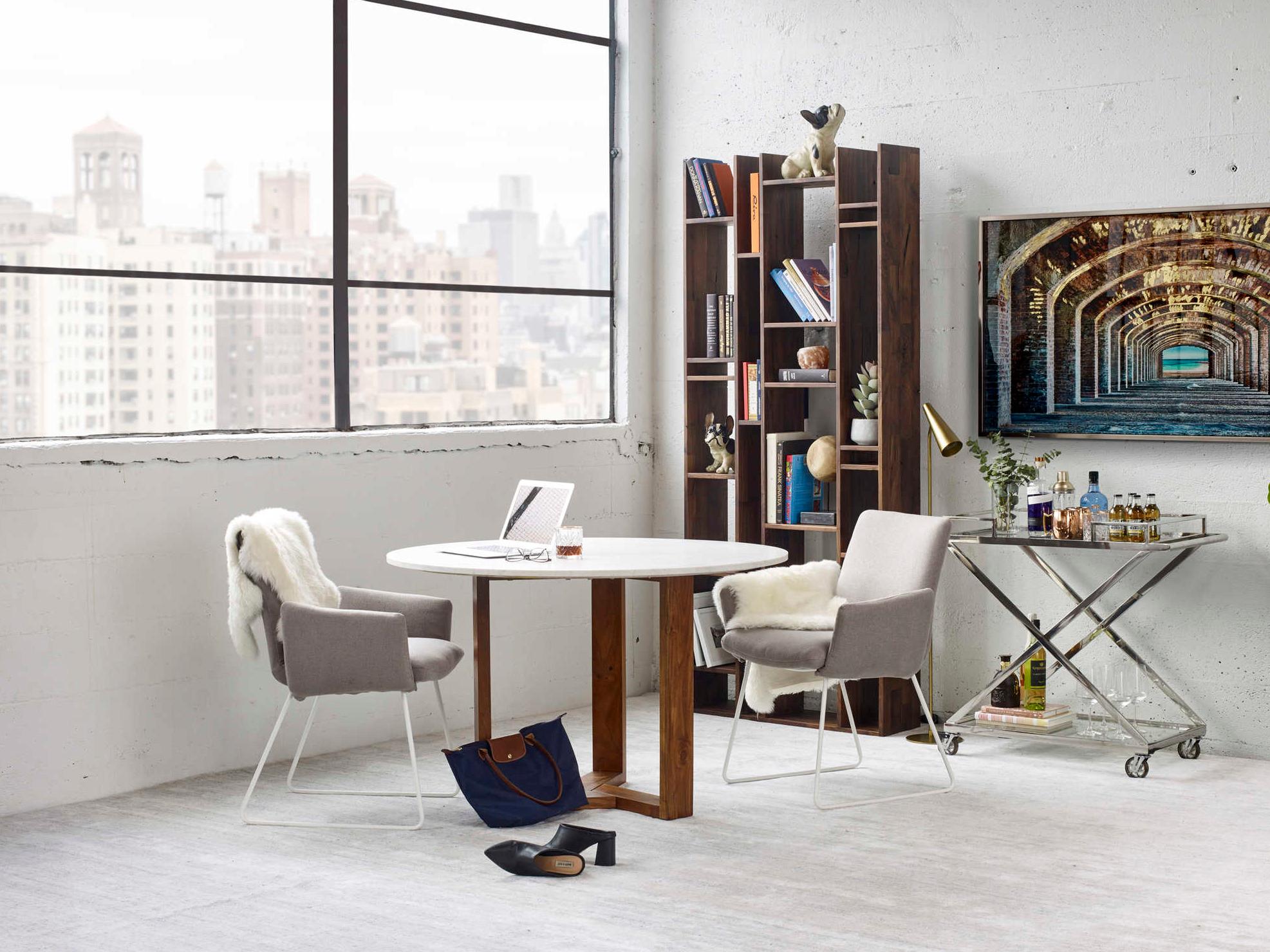 Moe's Home Trumpet LED Antique Brass Floor Lamp