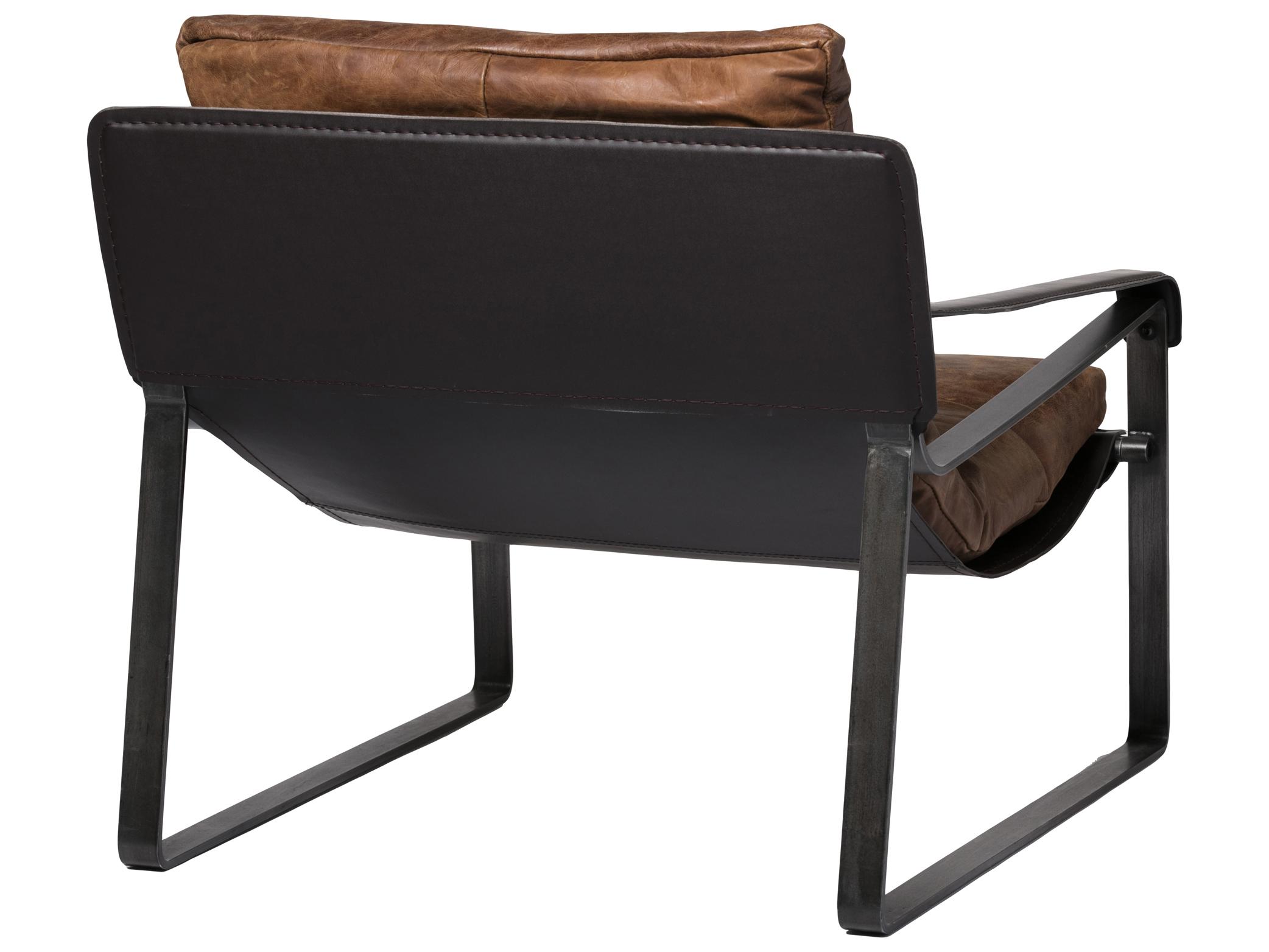 Moe's Home Connor Brown Leather Accent Chair