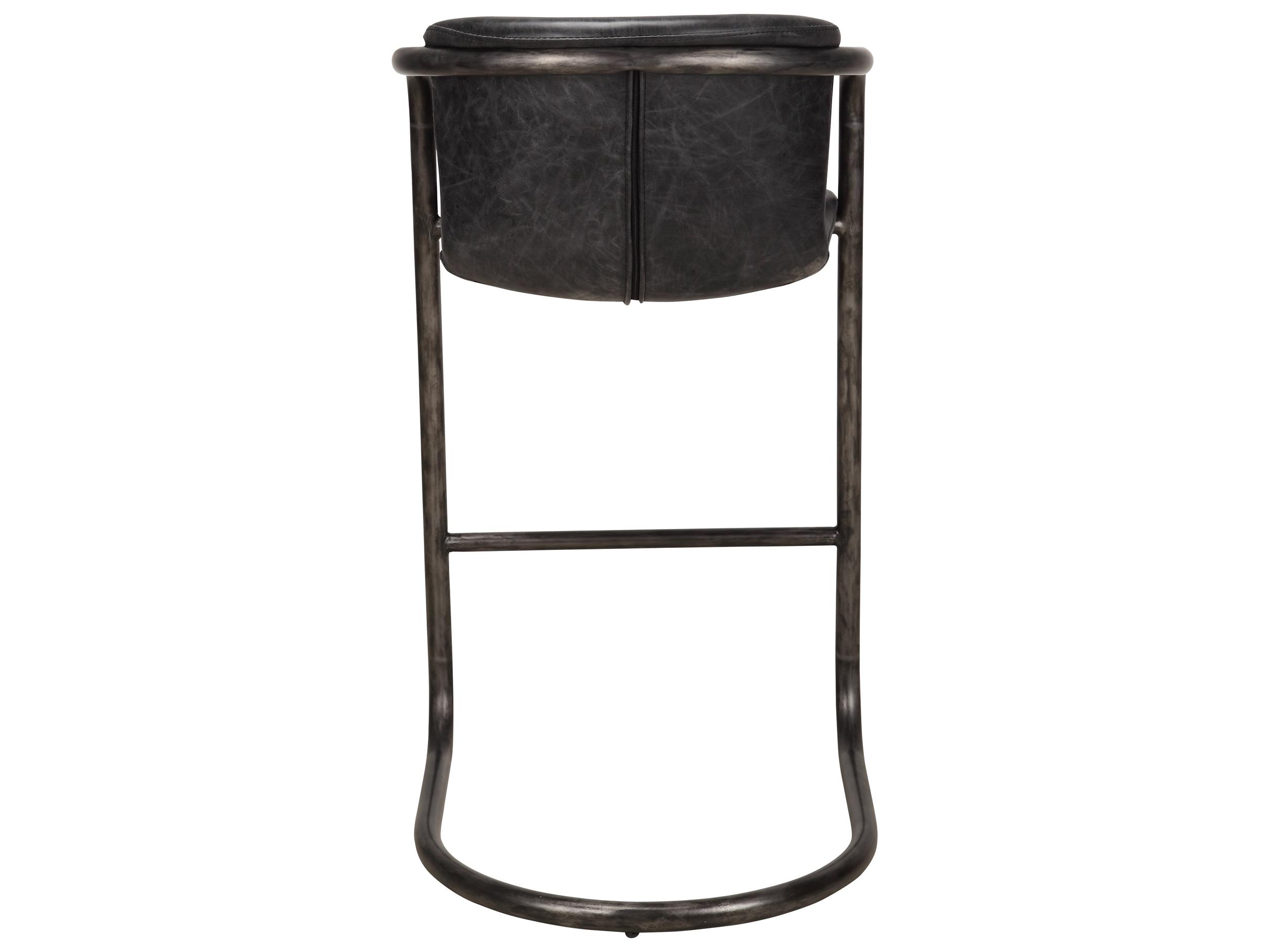 Moe's Home Freeman Leather Bar Stool - Set of Two