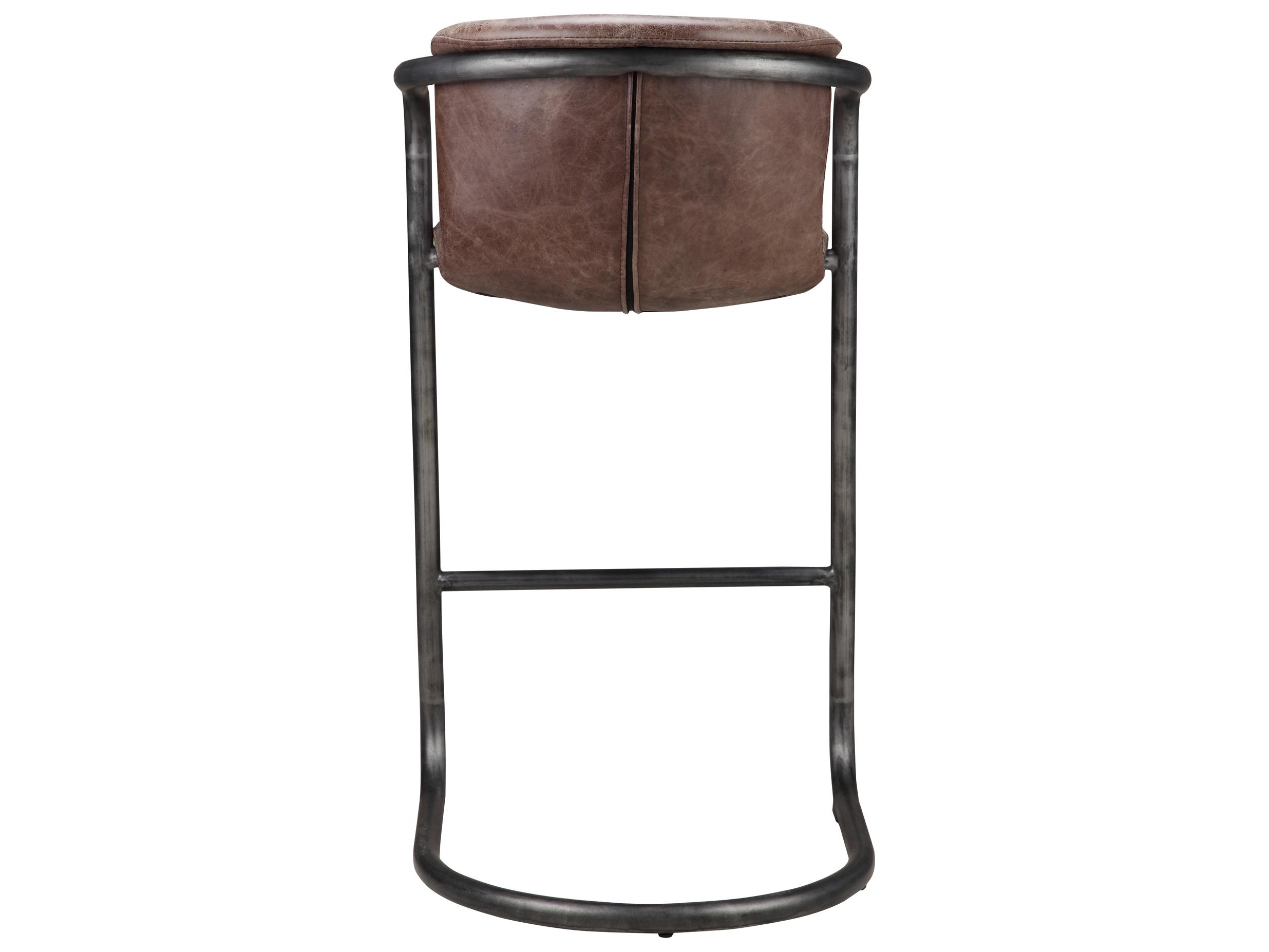 Moe's Home Freeman Leather Bar Stool - Set of Two