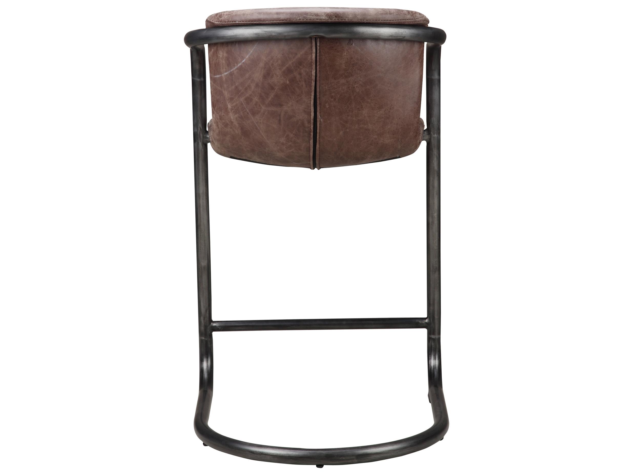 Moe's Home Freeman Leather Counter Stool - Set of Two