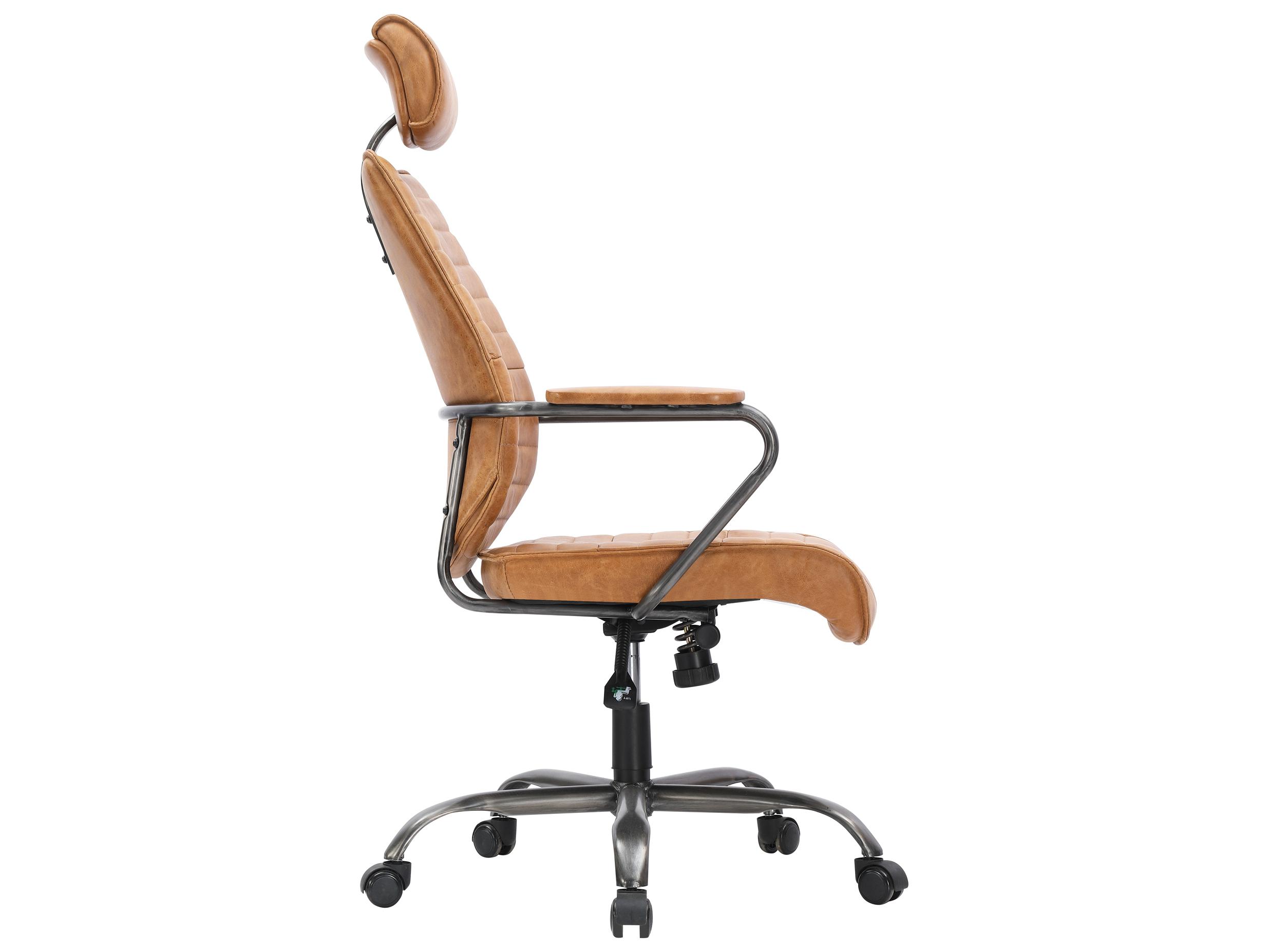 Moe's Home Leather Adjustable Executive Desk Chair