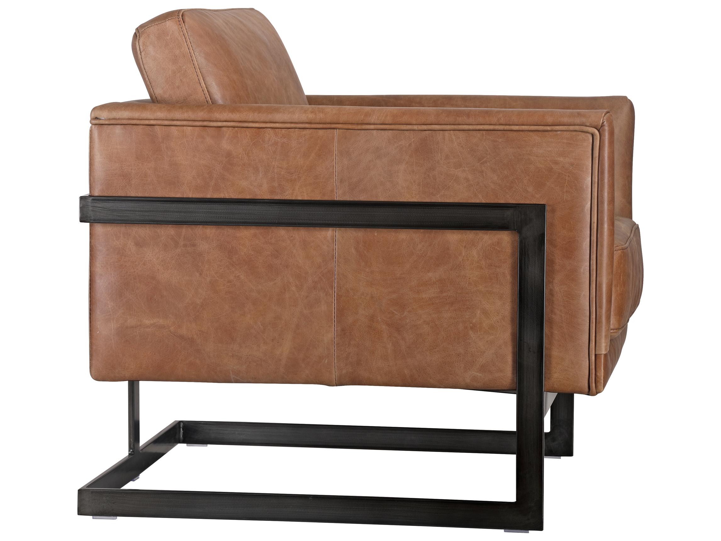 Moe's Home Brown Leather Club Chair