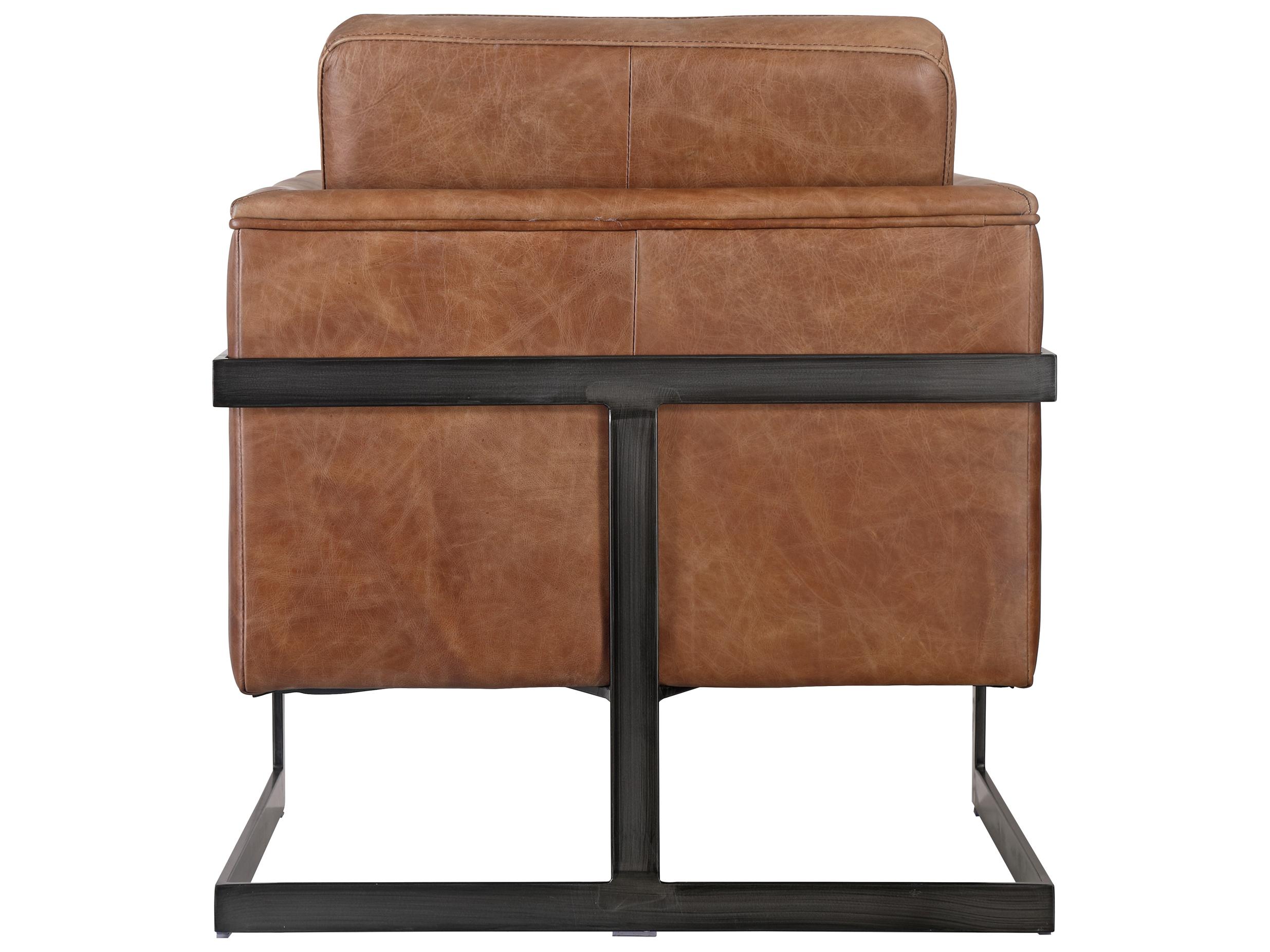 Moe's Home Brown Leather Club Chair