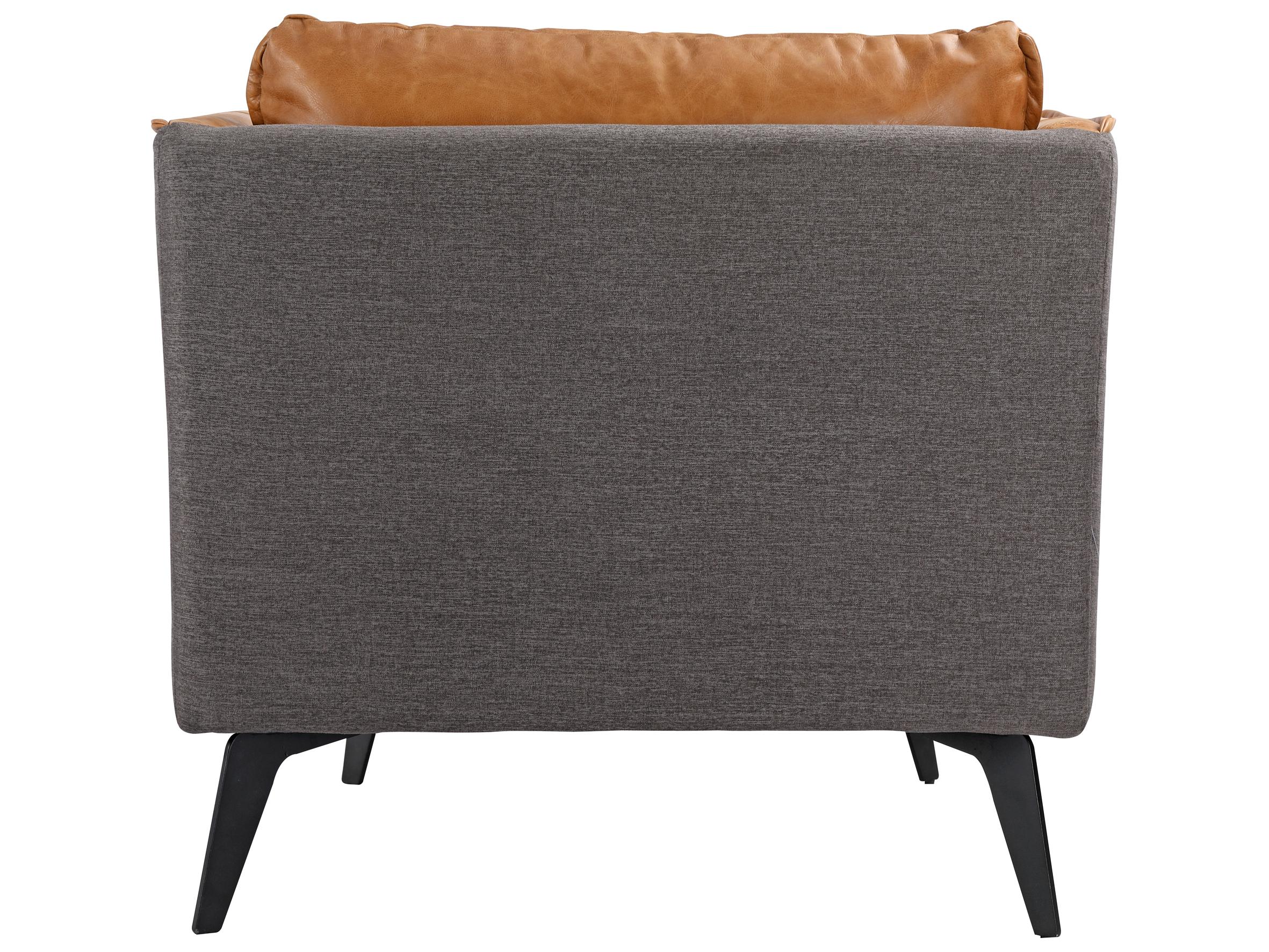 Moe's Home Messina Brown Leather Accent Chair