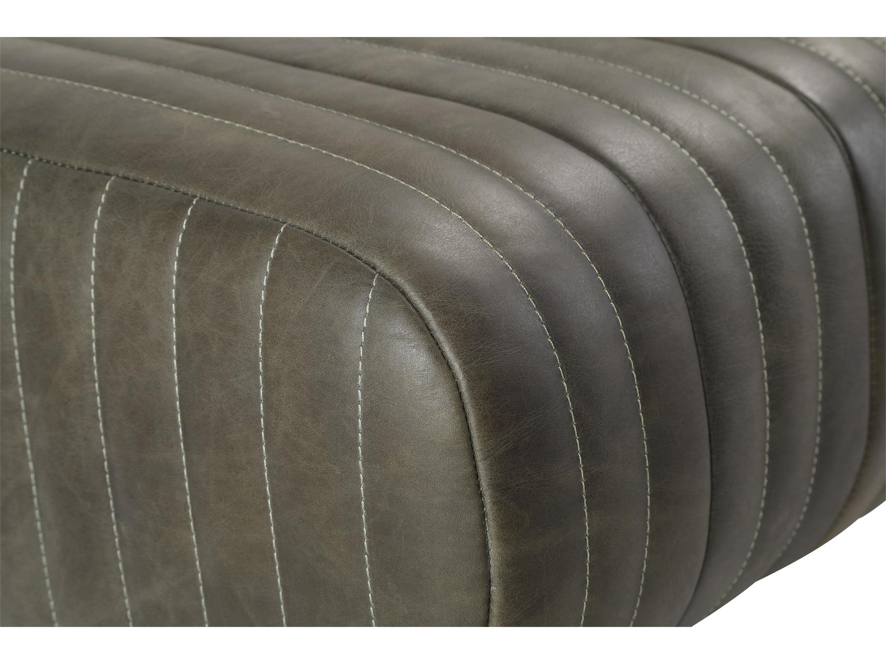 Moe's Home Endora Olive Green Leather Accent Bench
