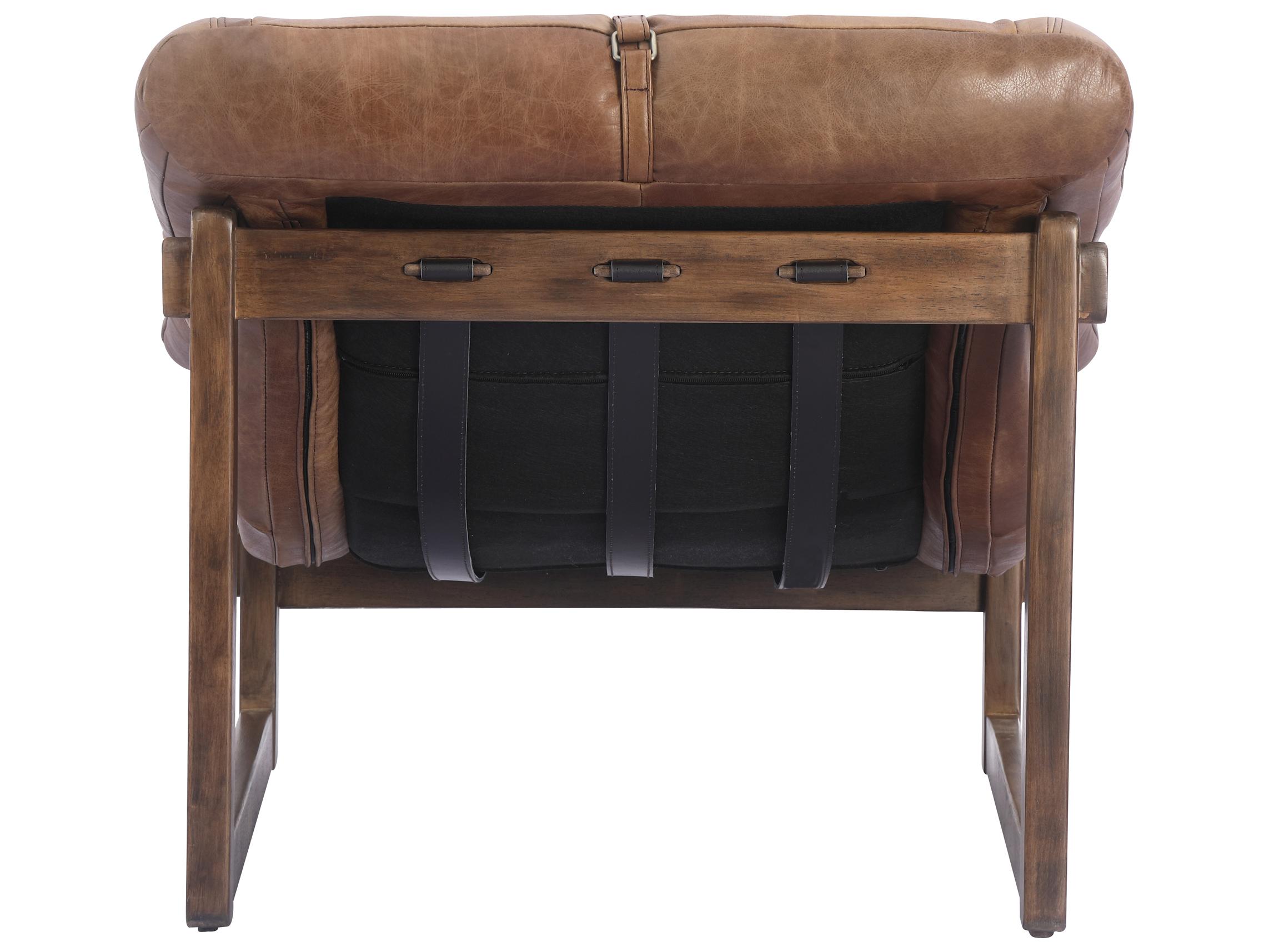 Moe's Home Bellos Brown Leather Accent Chair