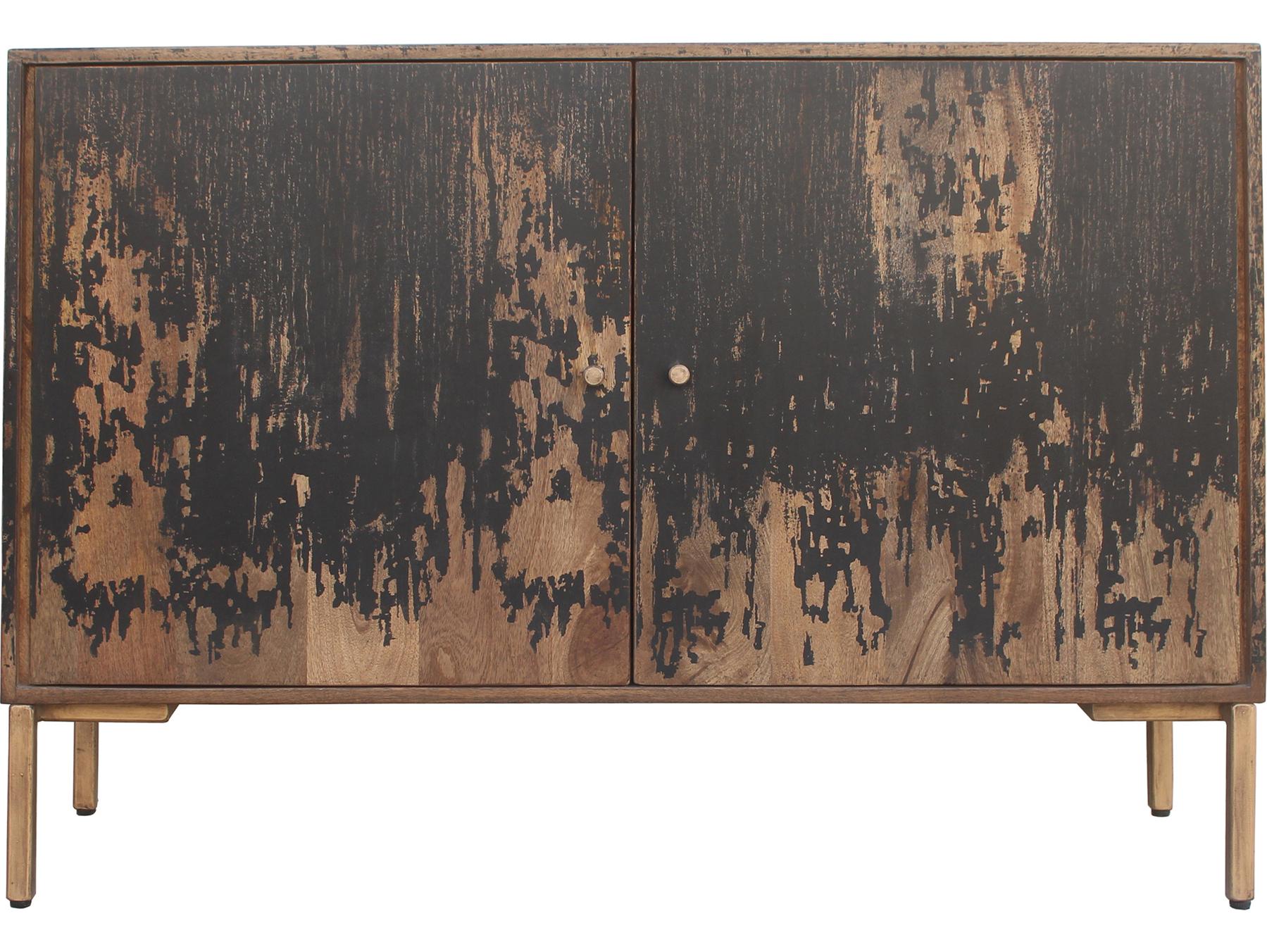Moe's Home Artists 48" Mango Wood Black Gold Sideboard