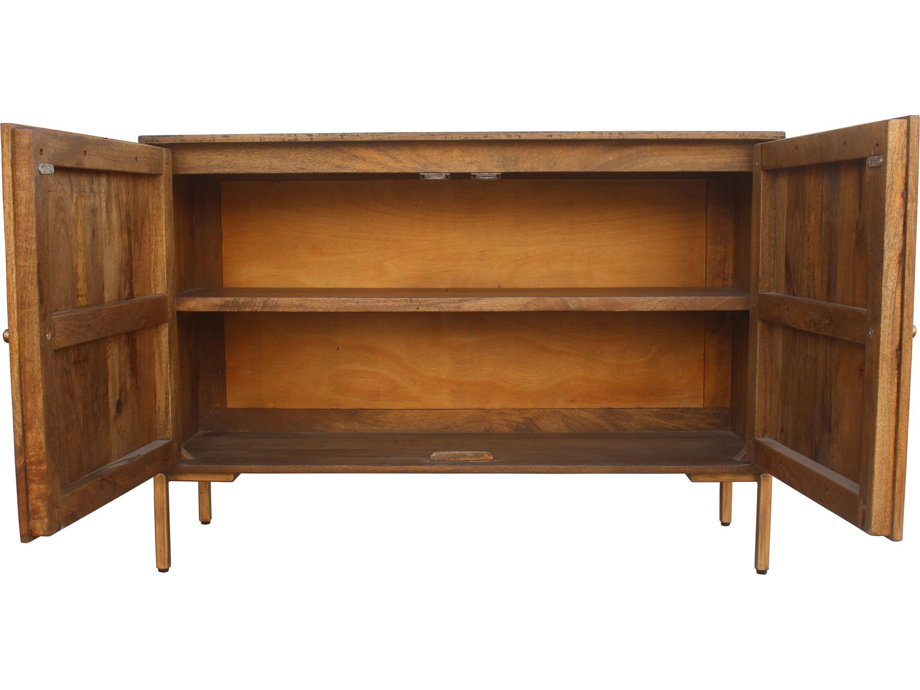 Moe's Home Artists 48" Mango Wood Black Gold Sideboard