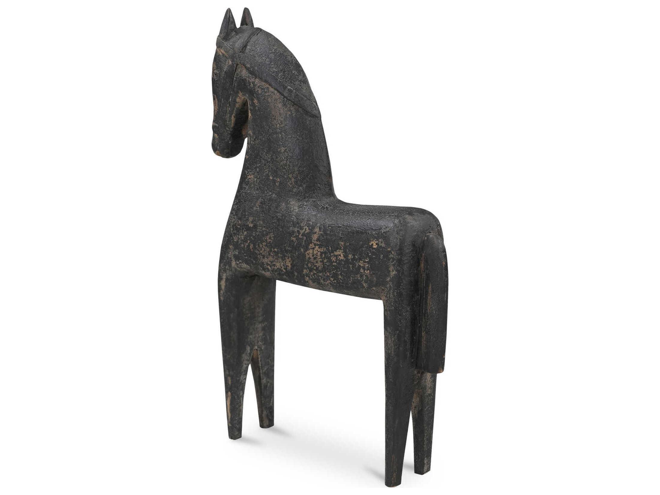 Moe's Home Gallant Black Wooden Sculpture