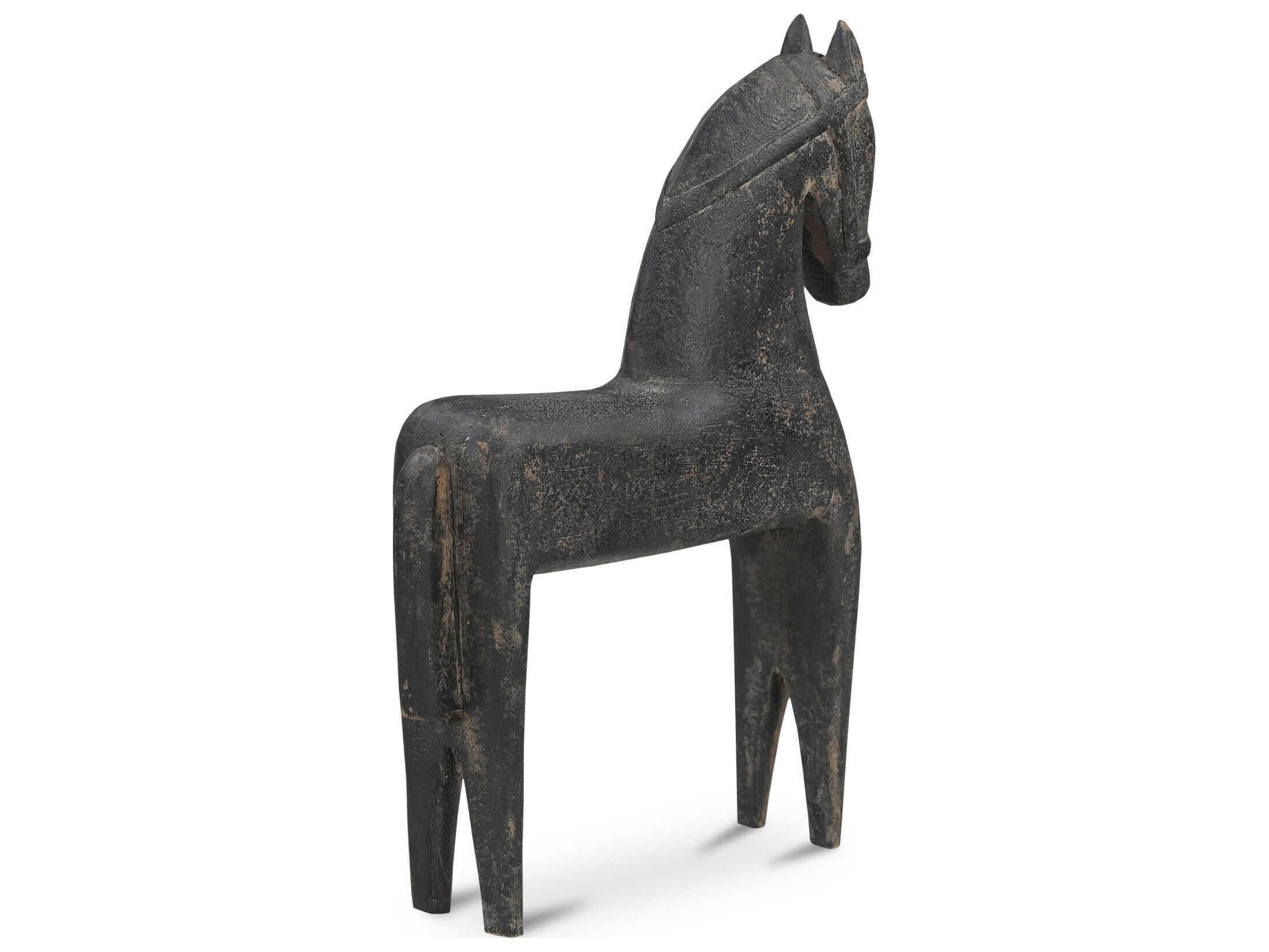 Moe's Home Gallant Black Wooden Sculpture