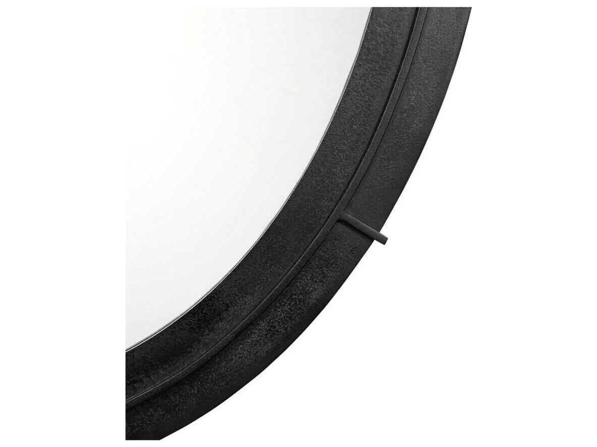 Moe's Home Antoni Black Oval Wall Mirror