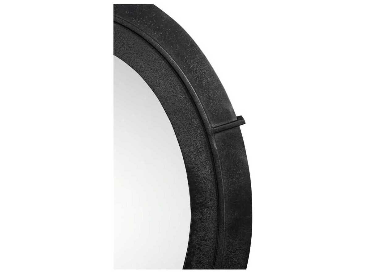 Moe's Home Antoni Black Oval Wall Mirror