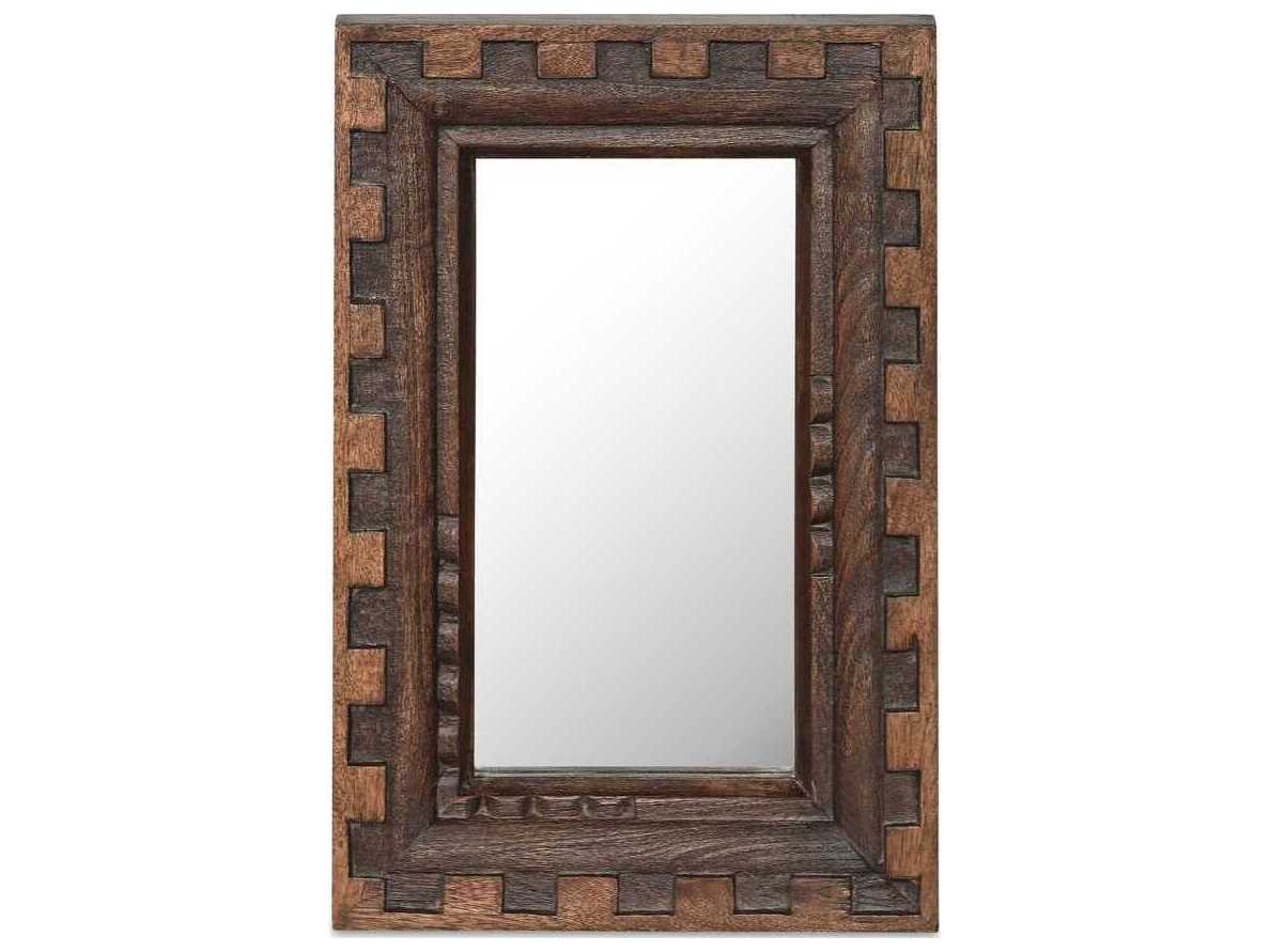 Moe's Home Holland Brown Rectangular Wall Mirror