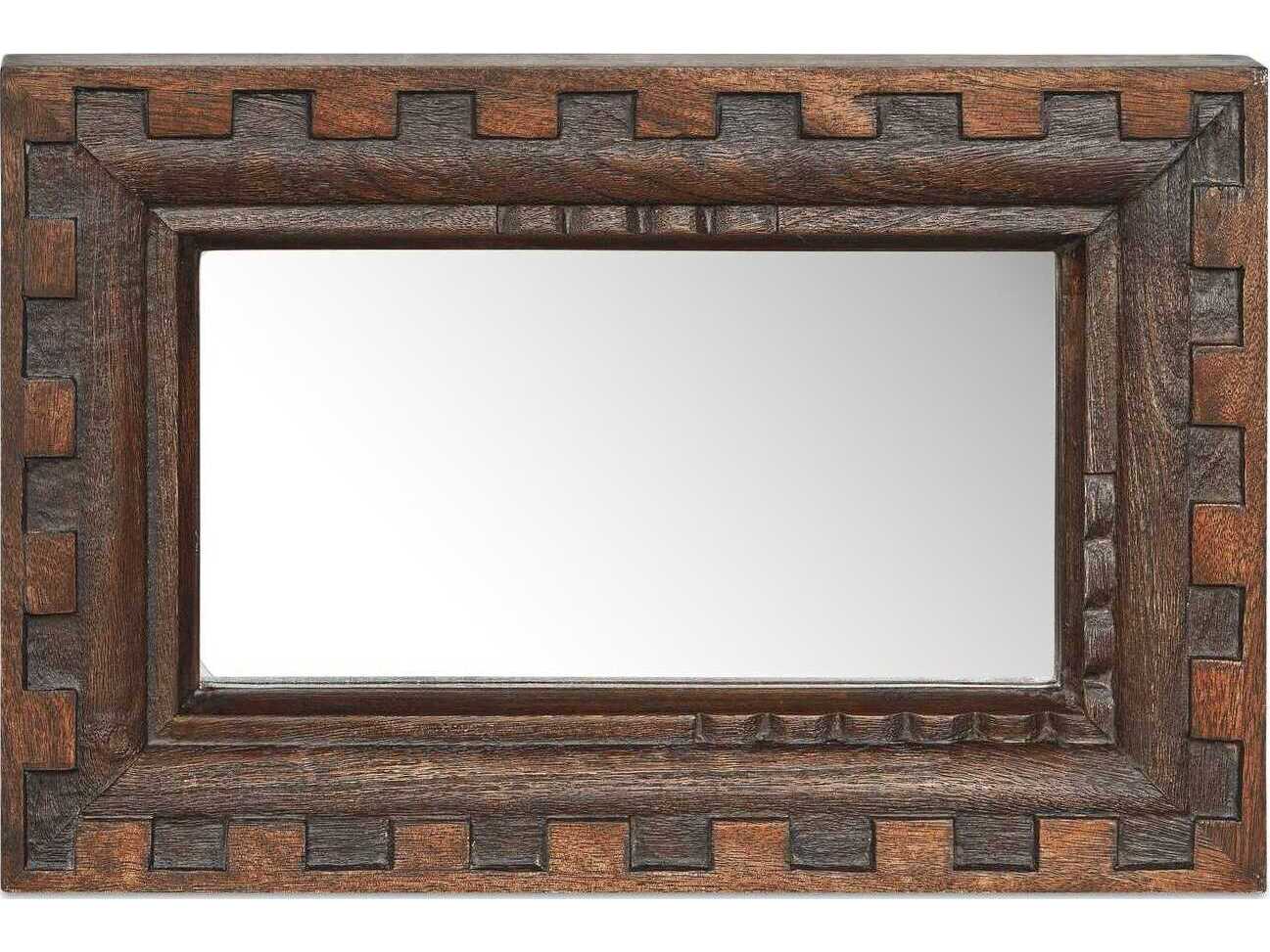 Moe's Home Holland Brown Rectangular Wall Mirror