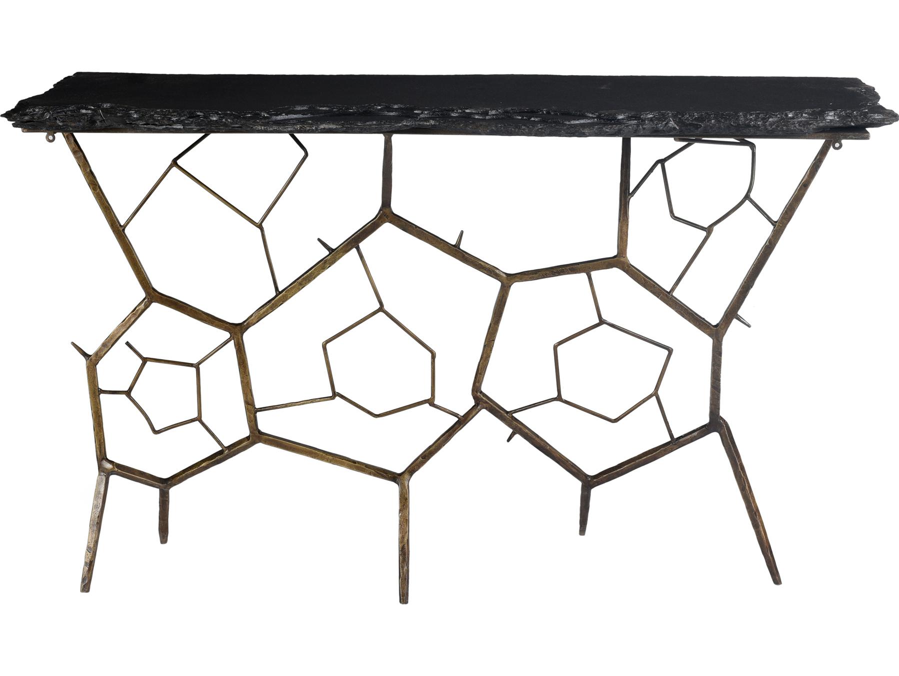 Moe's Home Nate Rectangular Stone Console Table