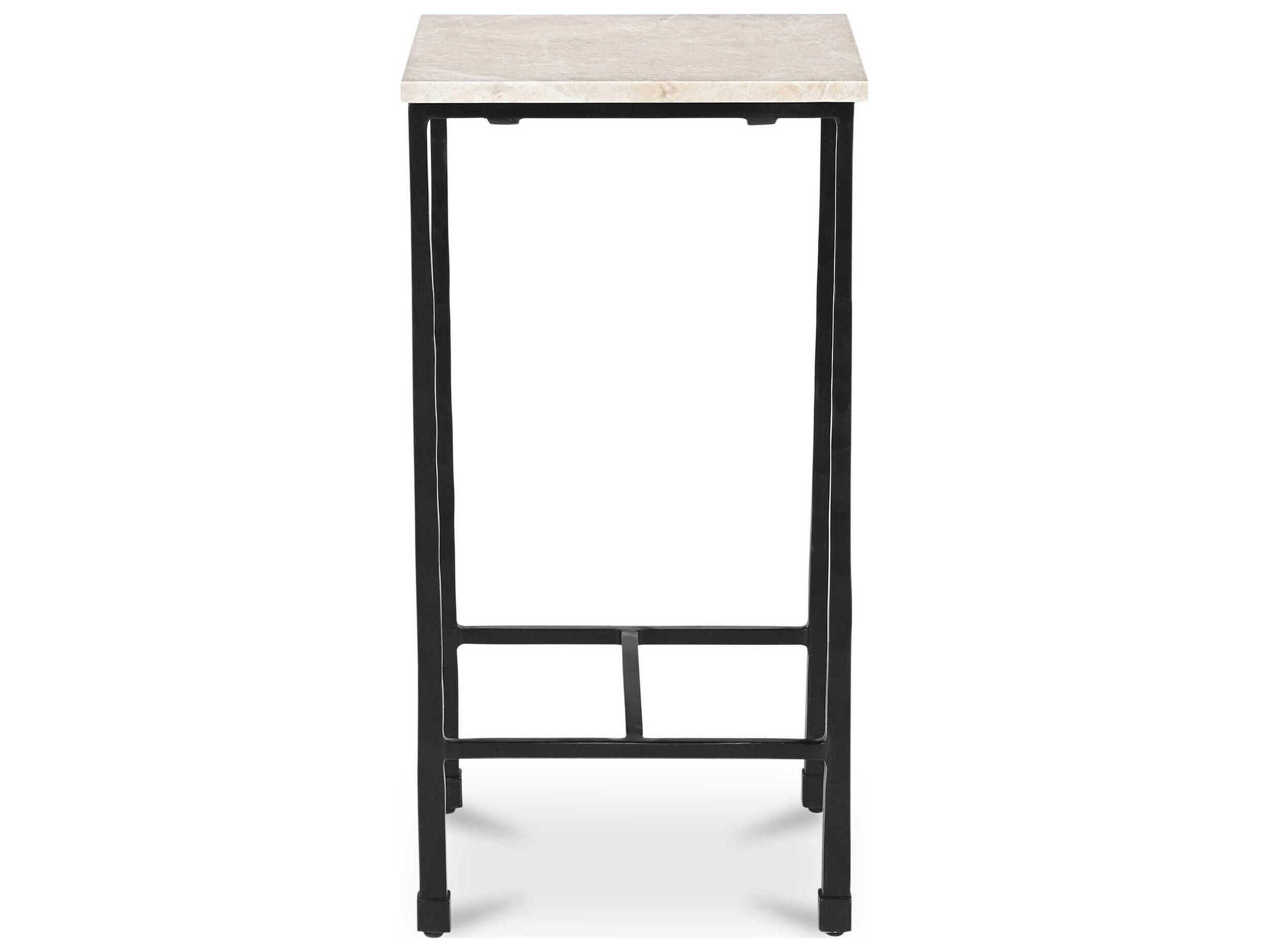 Moe's Home River Square Marble Beige End Table