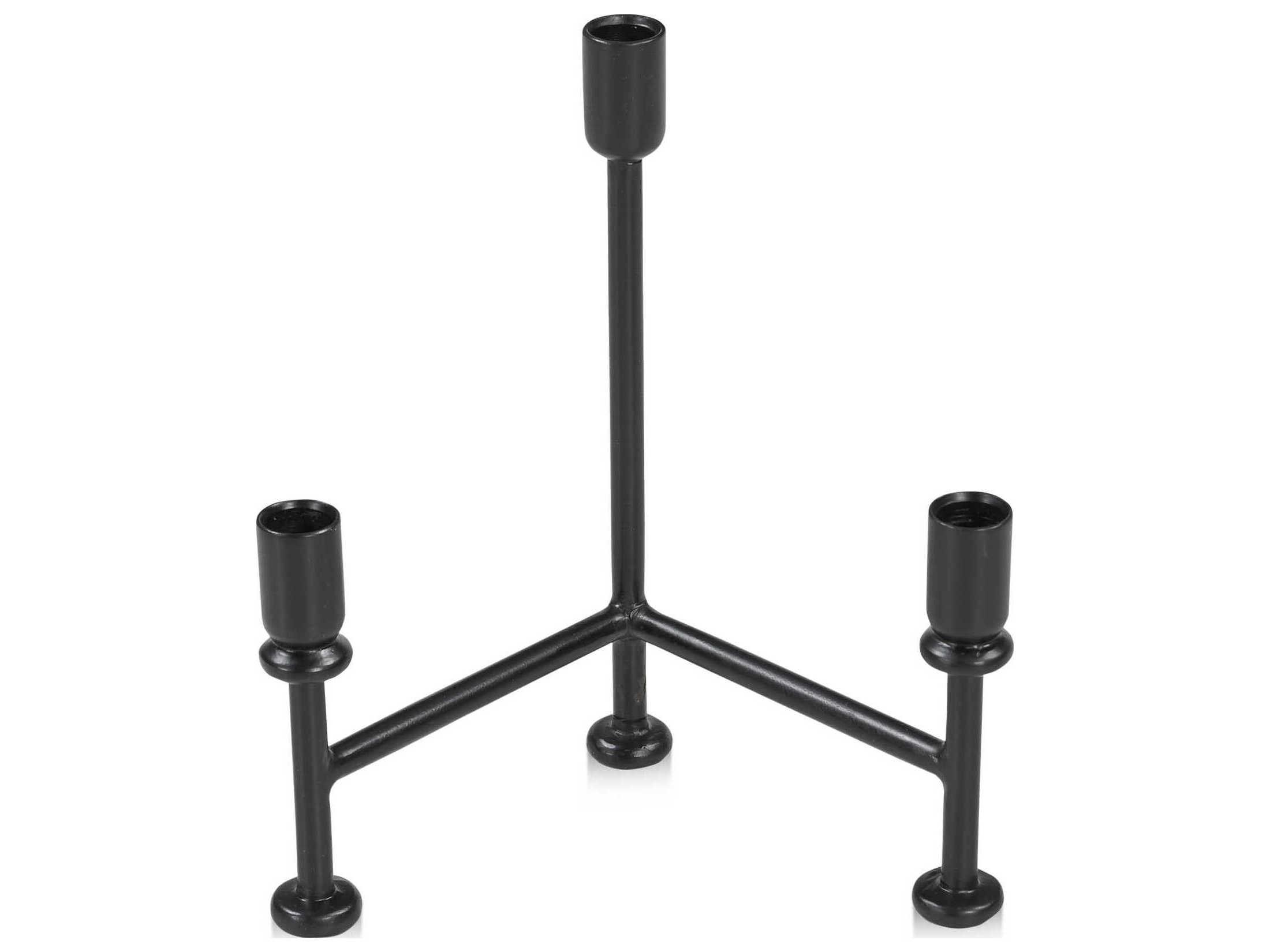 Moe's Home Cicero Black Candle Holder