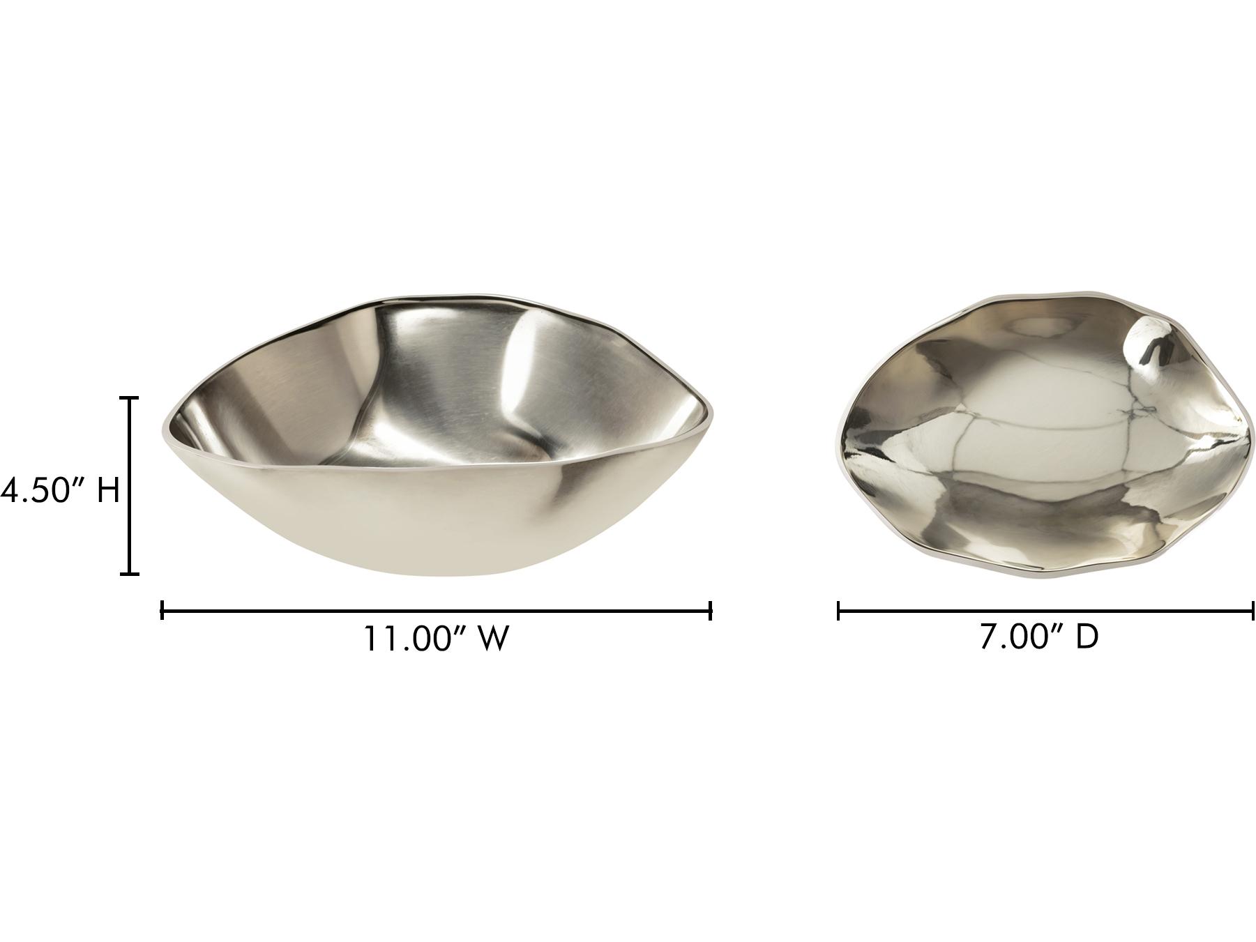 Moe's Home Forde Silver Decorative Plate