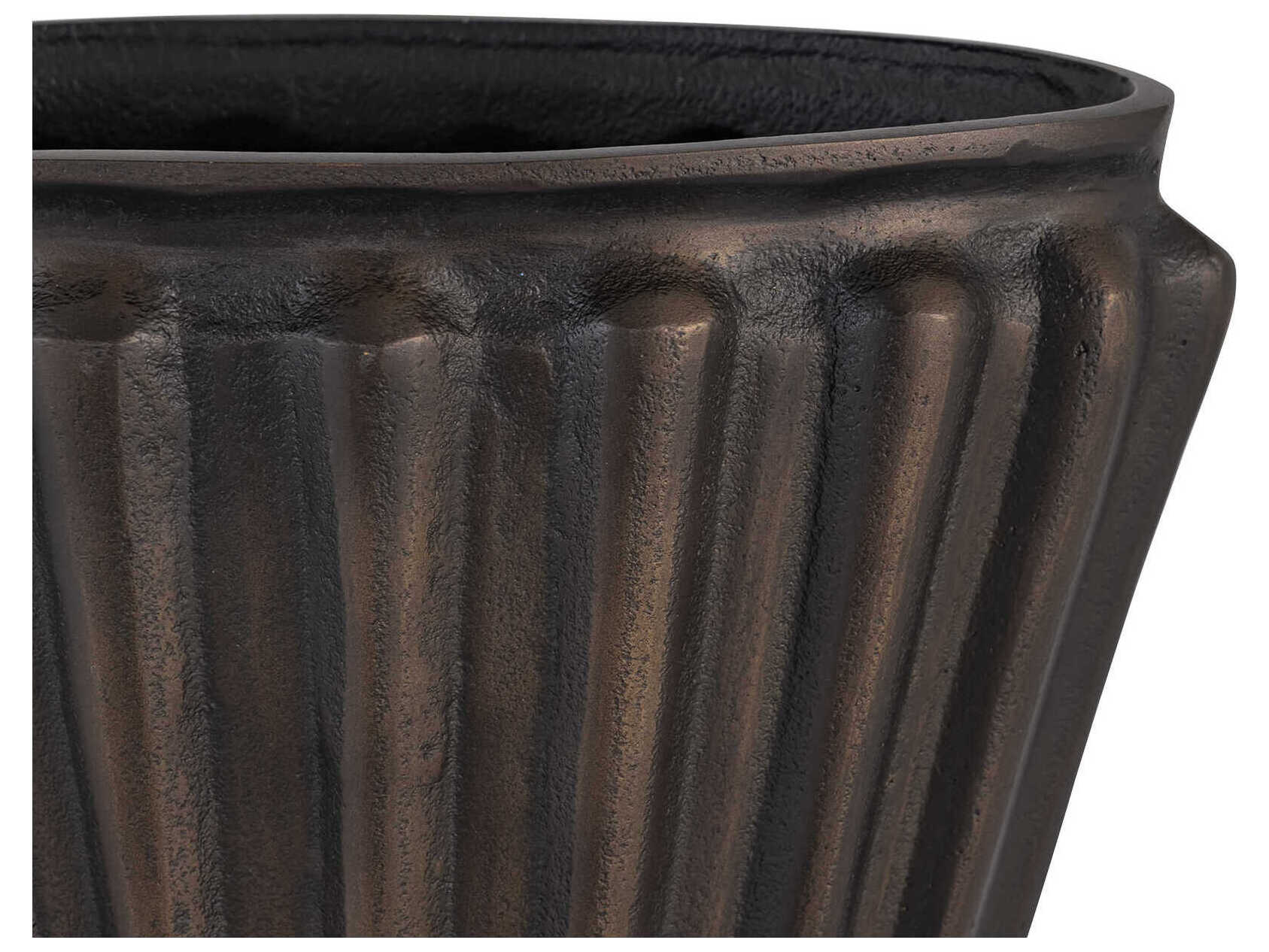 Moe's Home Jade Antique Brass Cast Aluminum Vase