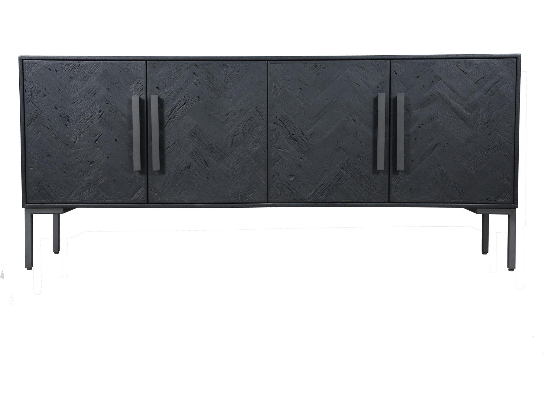 Moe's Home 77" Matt Black Sideboard