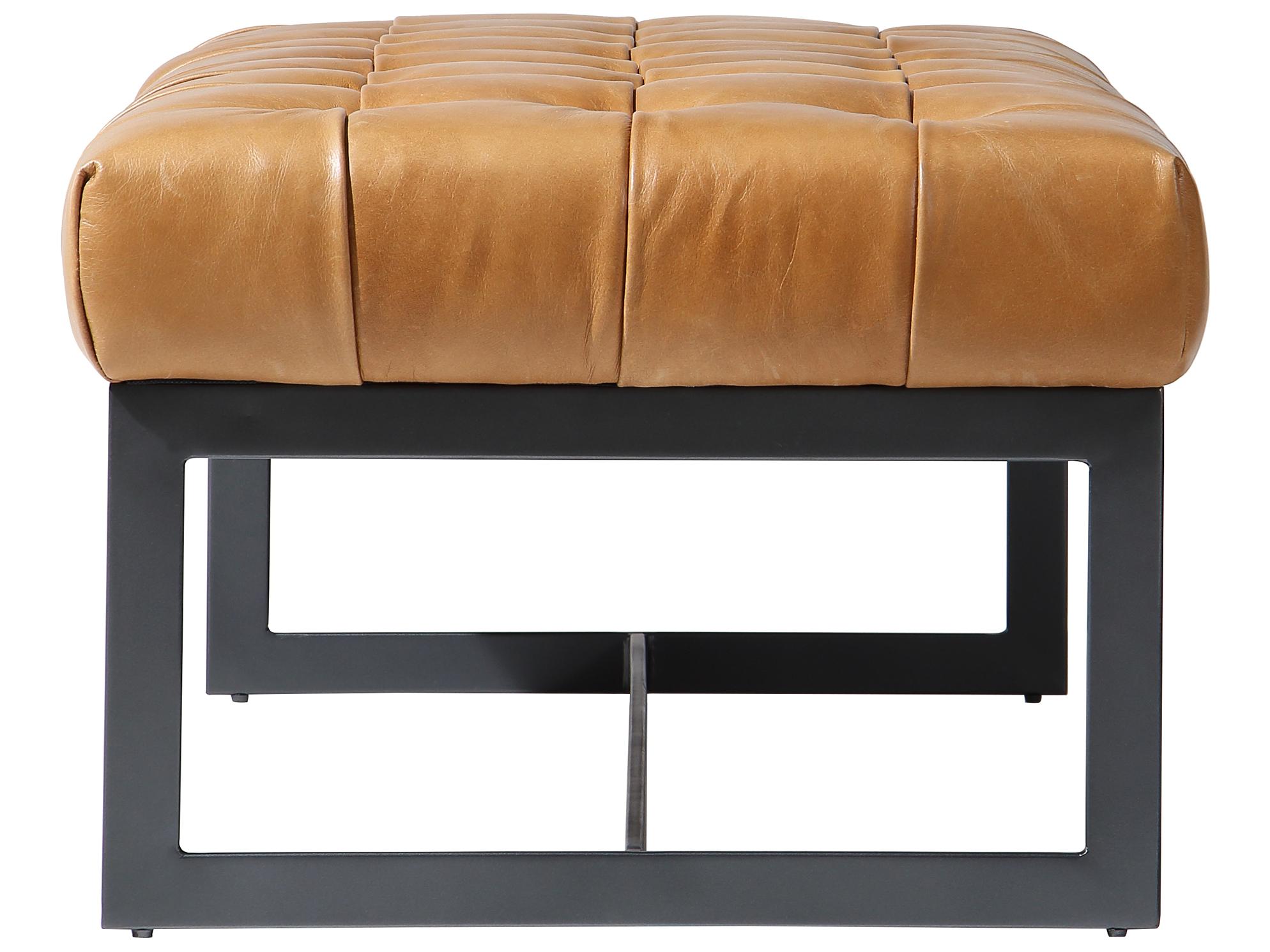 Moe's Home Wyatt Tan Leather Accent Bench
