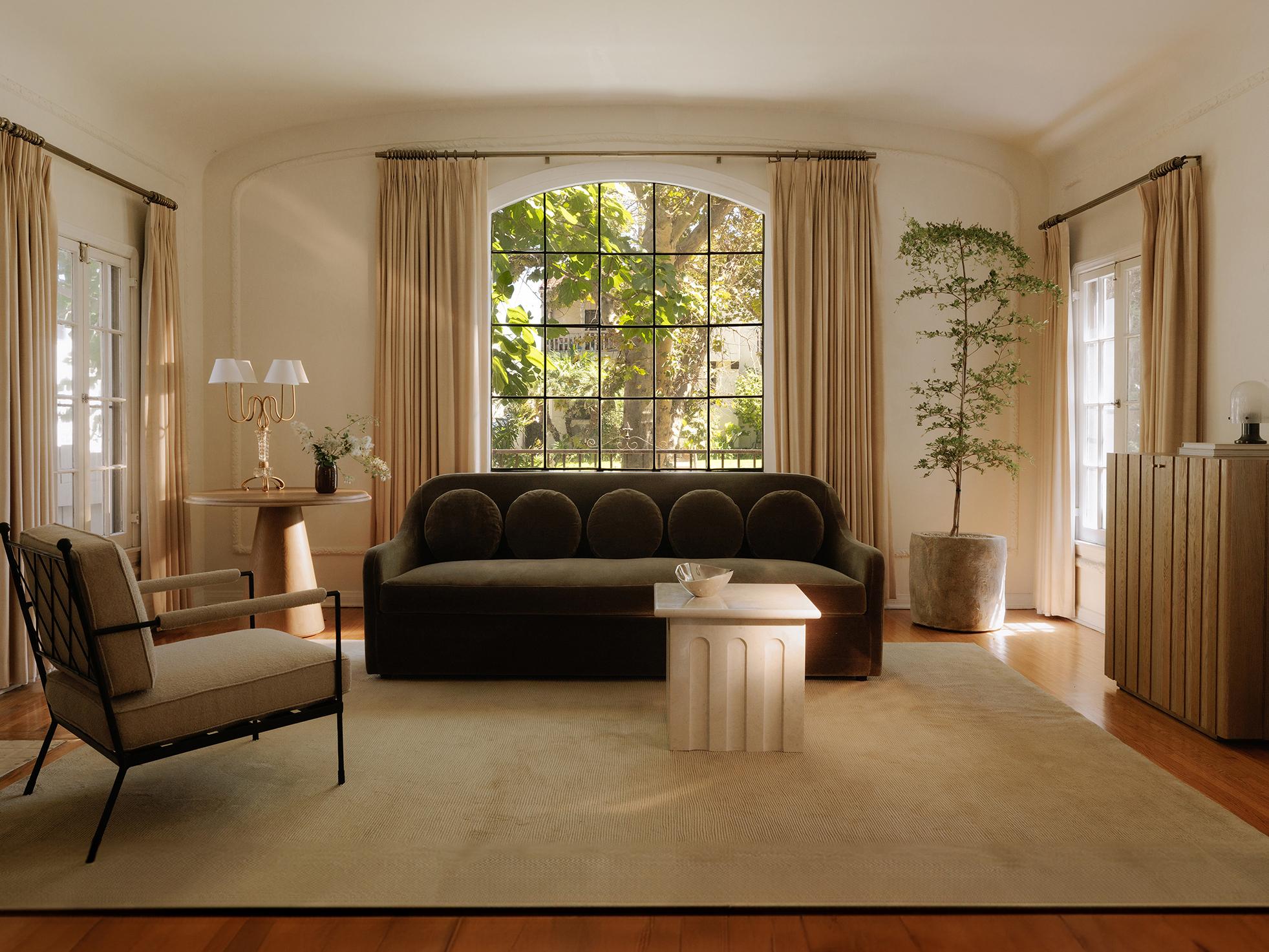 Moe's Home Vecchia Beige Accent Chair